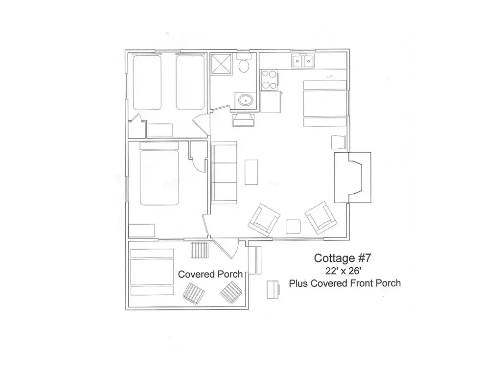 Woodside Cabin 7 Floor Plan