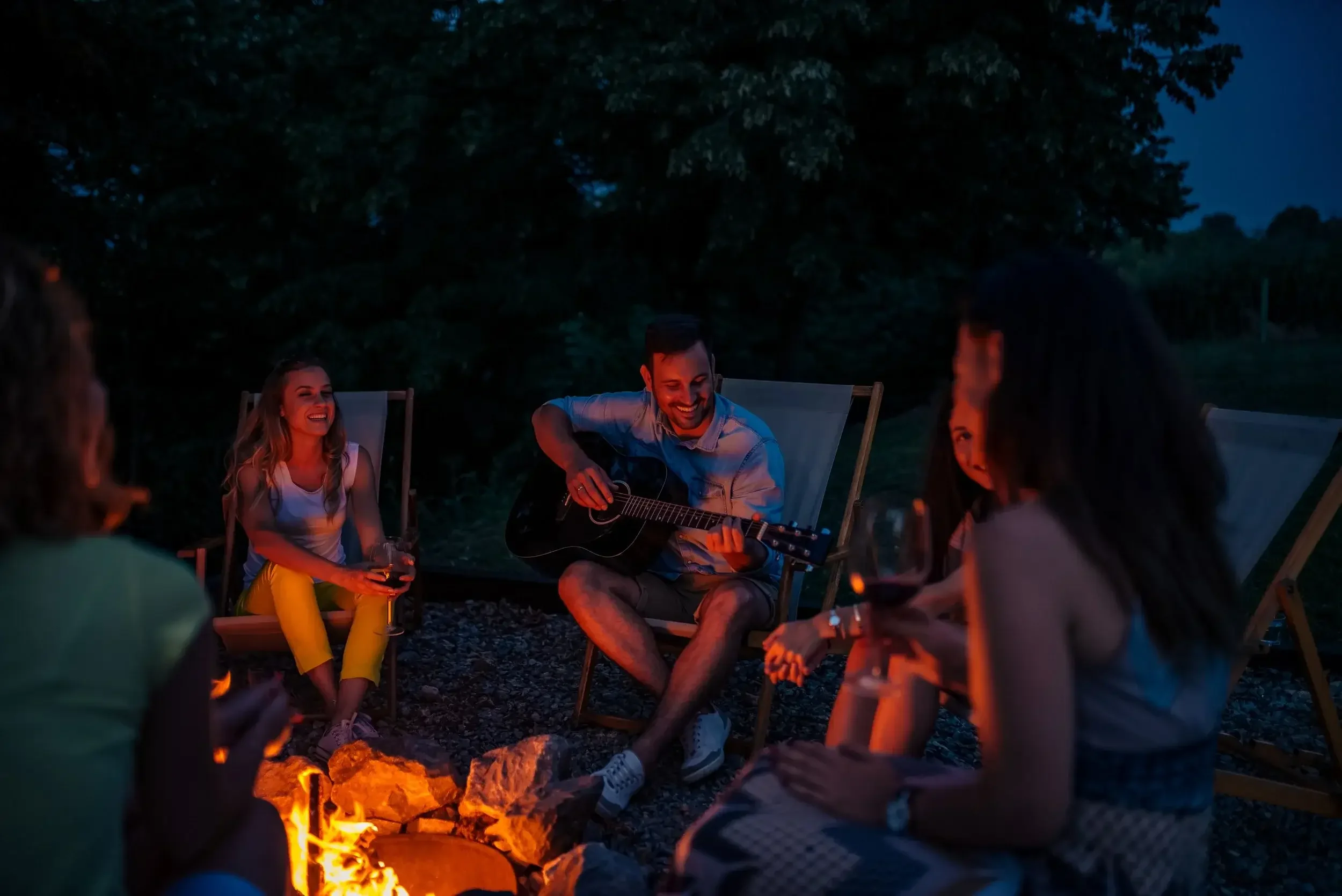 Friends Dining Out at Winter Café 
