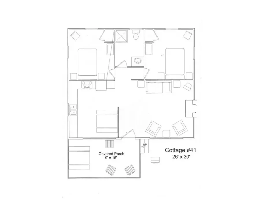 Floor Plan – Lakeview Cottage 41