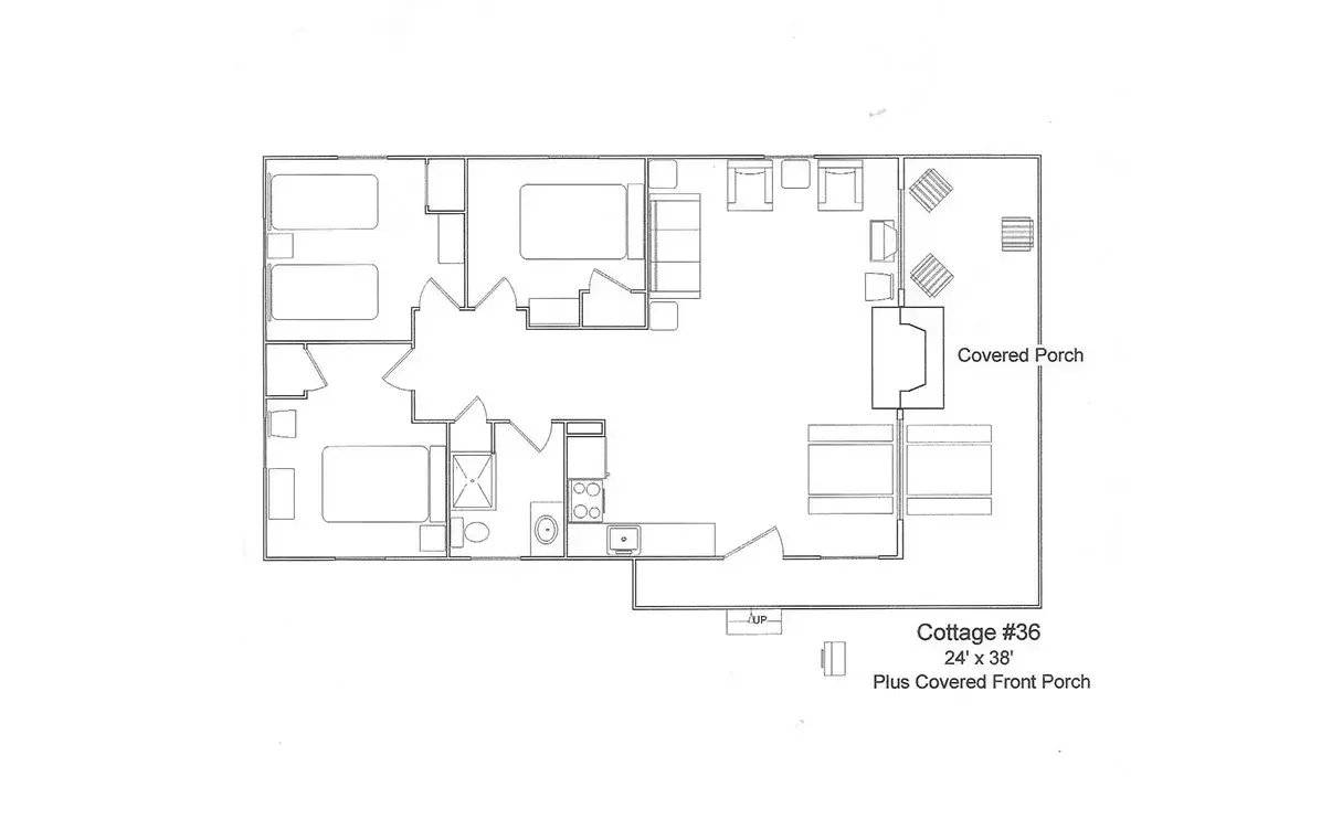 Lakeview Cottage #36 – Floor Plan