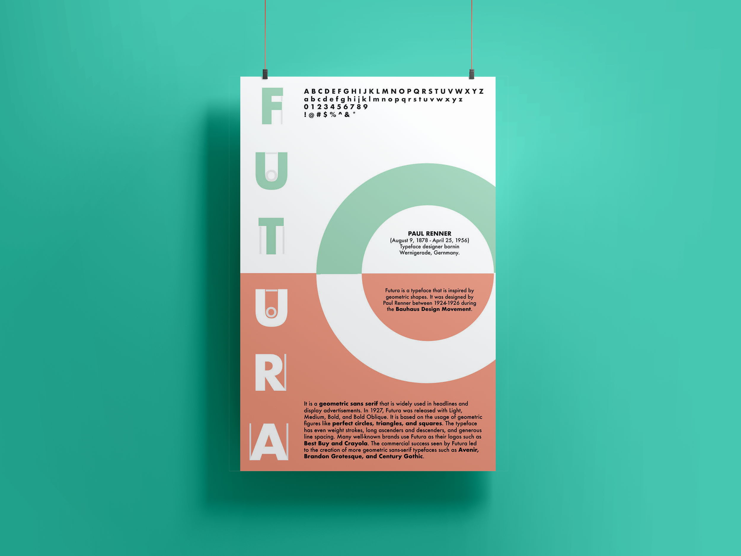 Futura Typography Poster