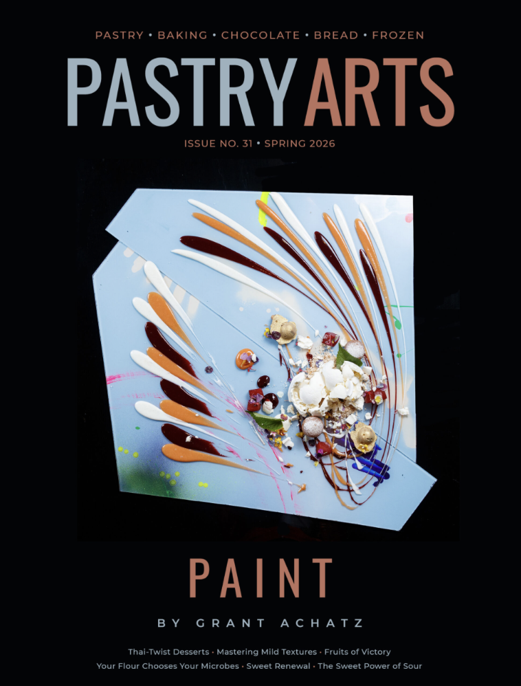 Cover of Pastry Arts magazine featuring Bouqedibles