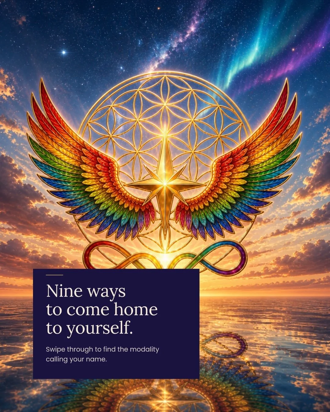 Nine modalities. One mission: helping you come home to yourself.
Some of these you&rsquo;ll have heard of. Others might be brand new. All of them are powerful in their own way, and all of them are tools I use to help you expand, soften, shift, and ri