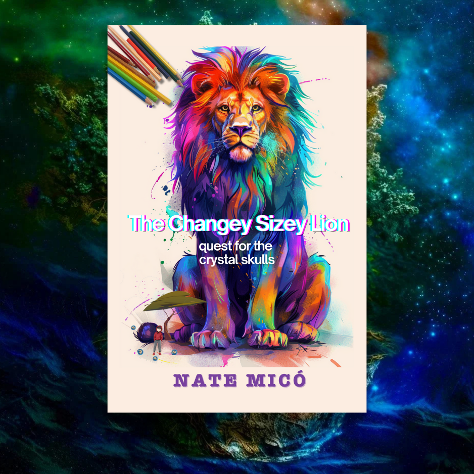Book cover for The Changey-Sizey Lion by Nate Mico