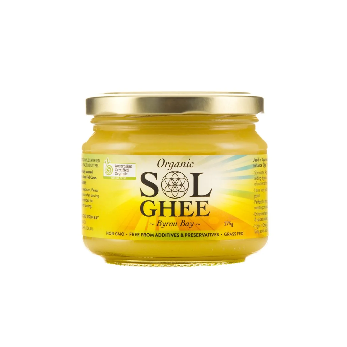 Sol Ghee Certified Organic