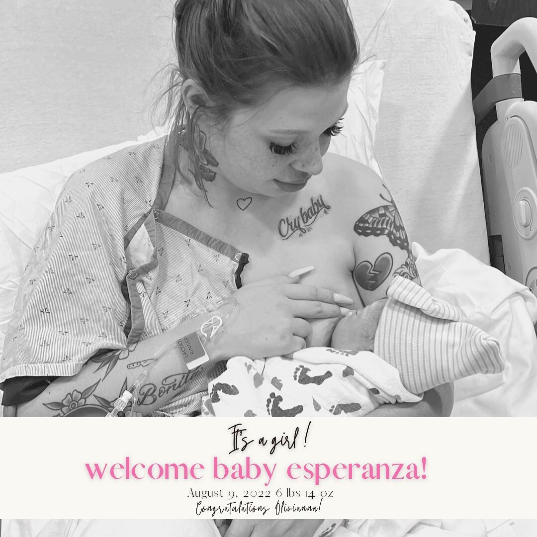 Congratulations Olivianna and Welcome Baby Esperanza 🥹💕

Olivianna reached out to me 2 weeks before her due date to support her during her birth. I am so glad you found me and I was able to support you ! You persevered through 3 days of prodromal l