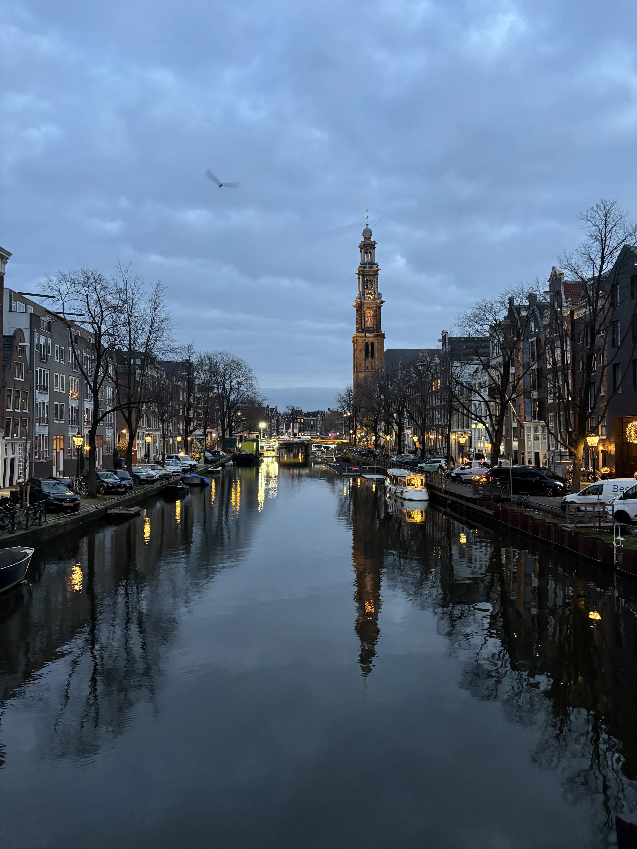 Morning reflections upon the canals.