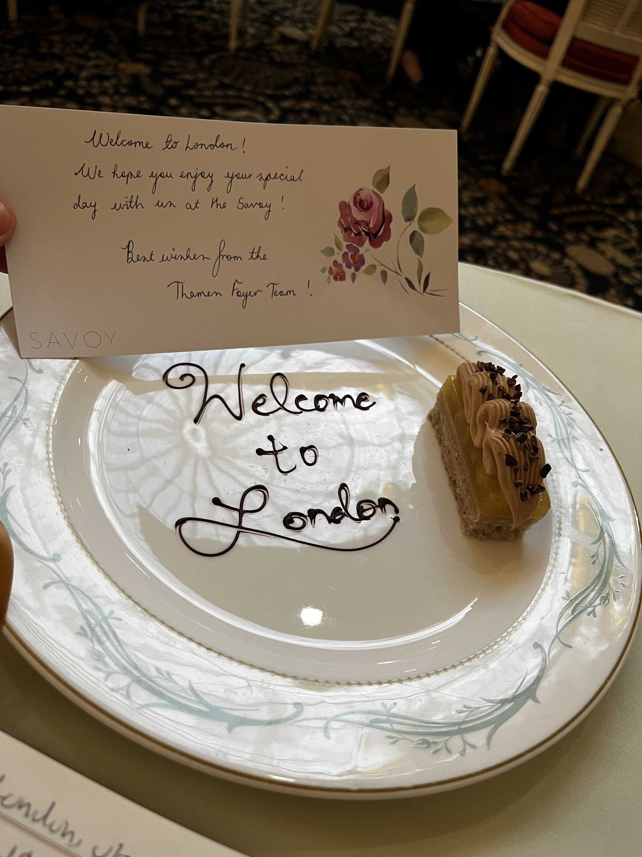 Welcomed to London with some kindness.