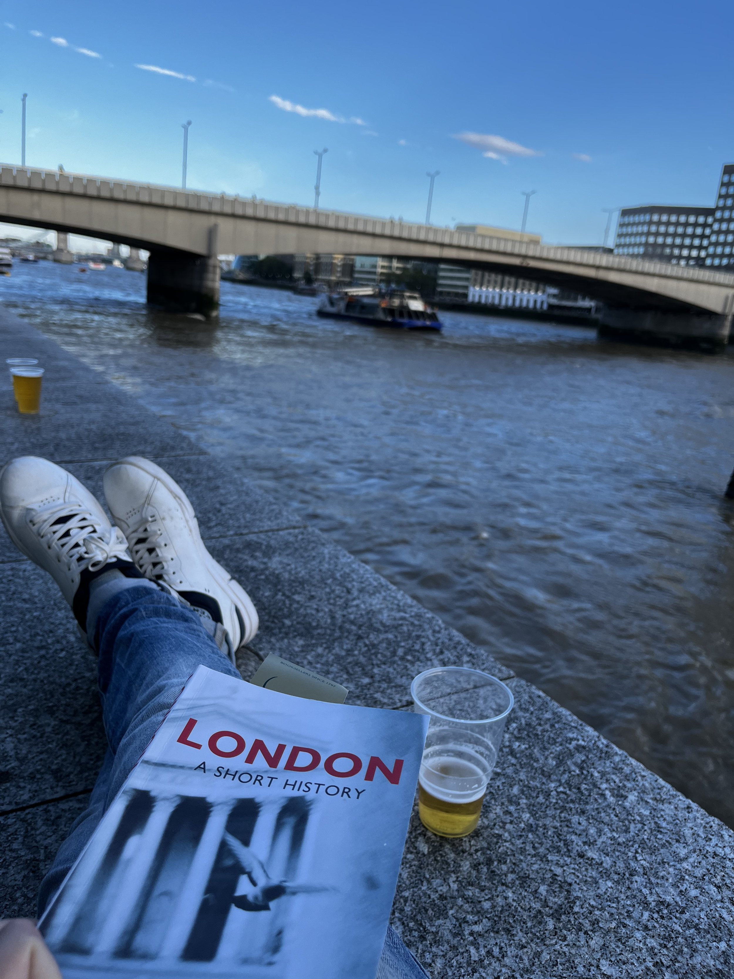 A cheeky pint by the river and informative read.