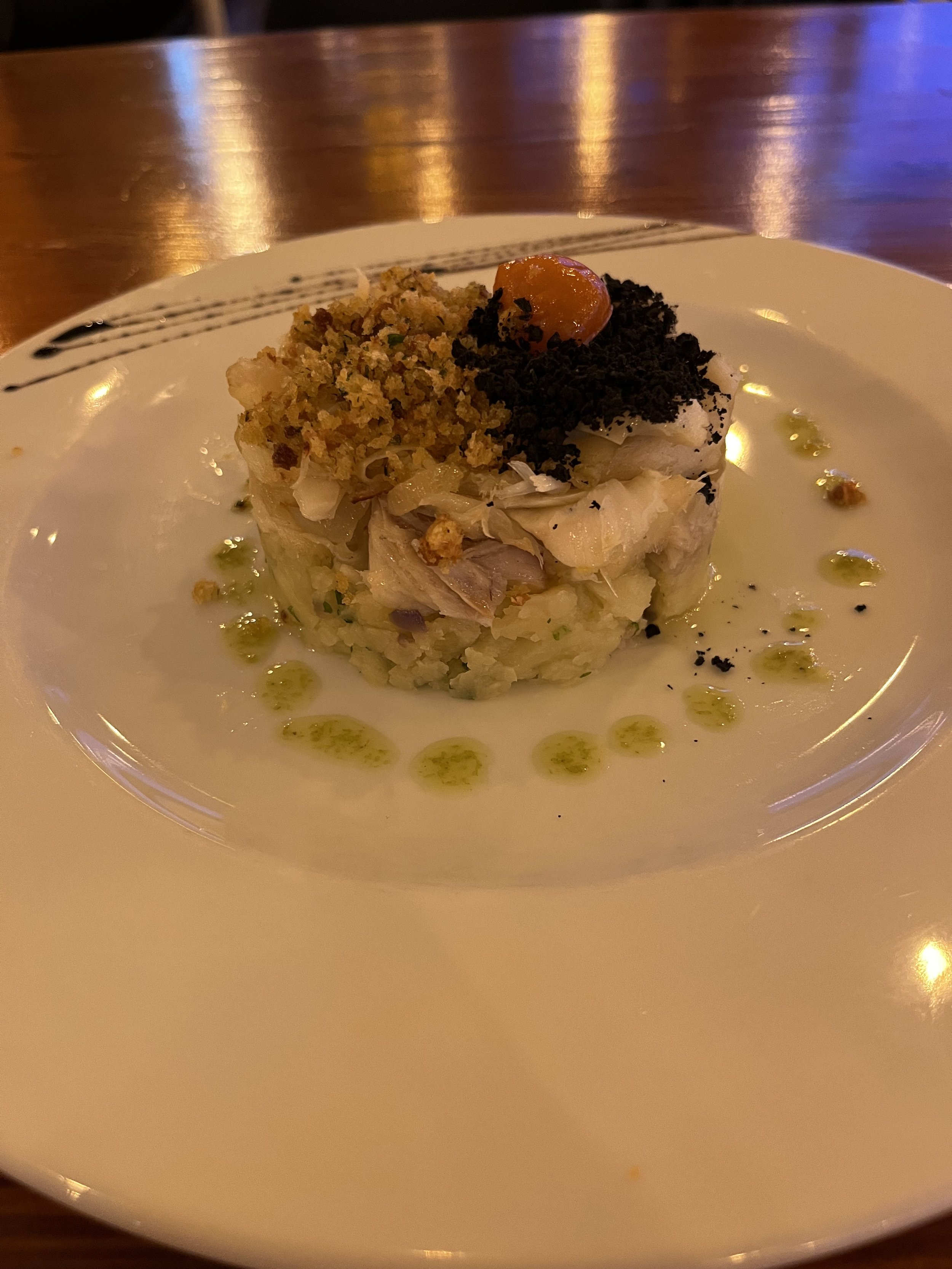 Divine cod cake. Gone in a few bites.