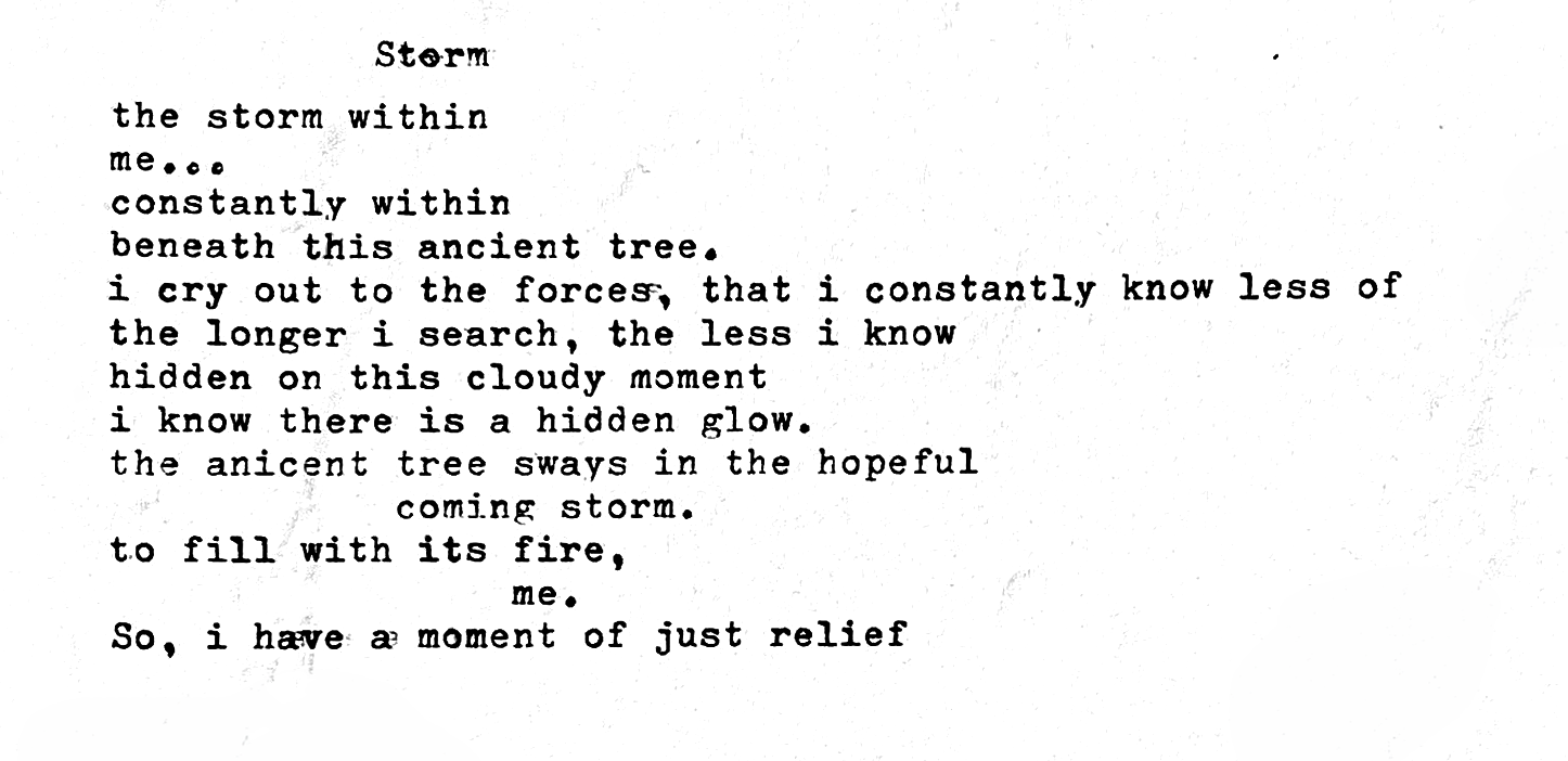 Jim Mackey’s Storm Poem