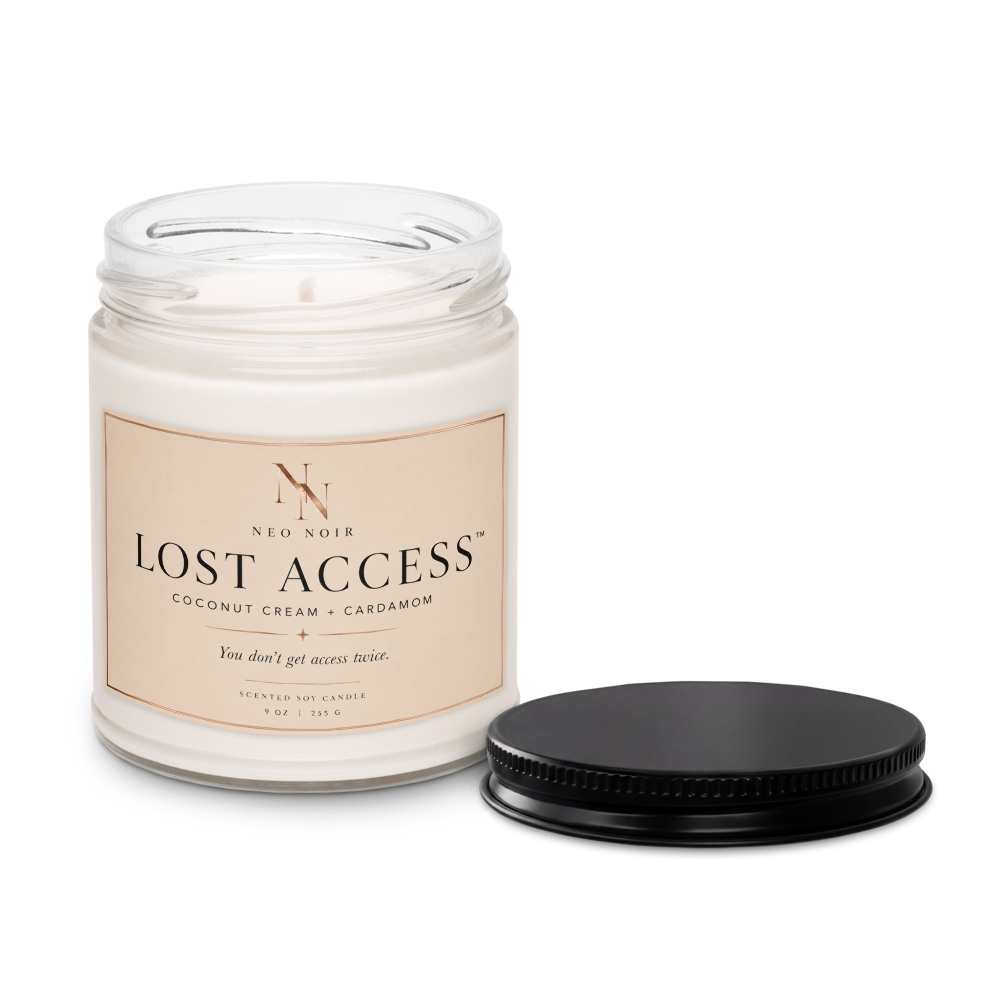 LOST ACCESS™ Luxury Scented Soy Candle – Coconut Cream + Cardamom