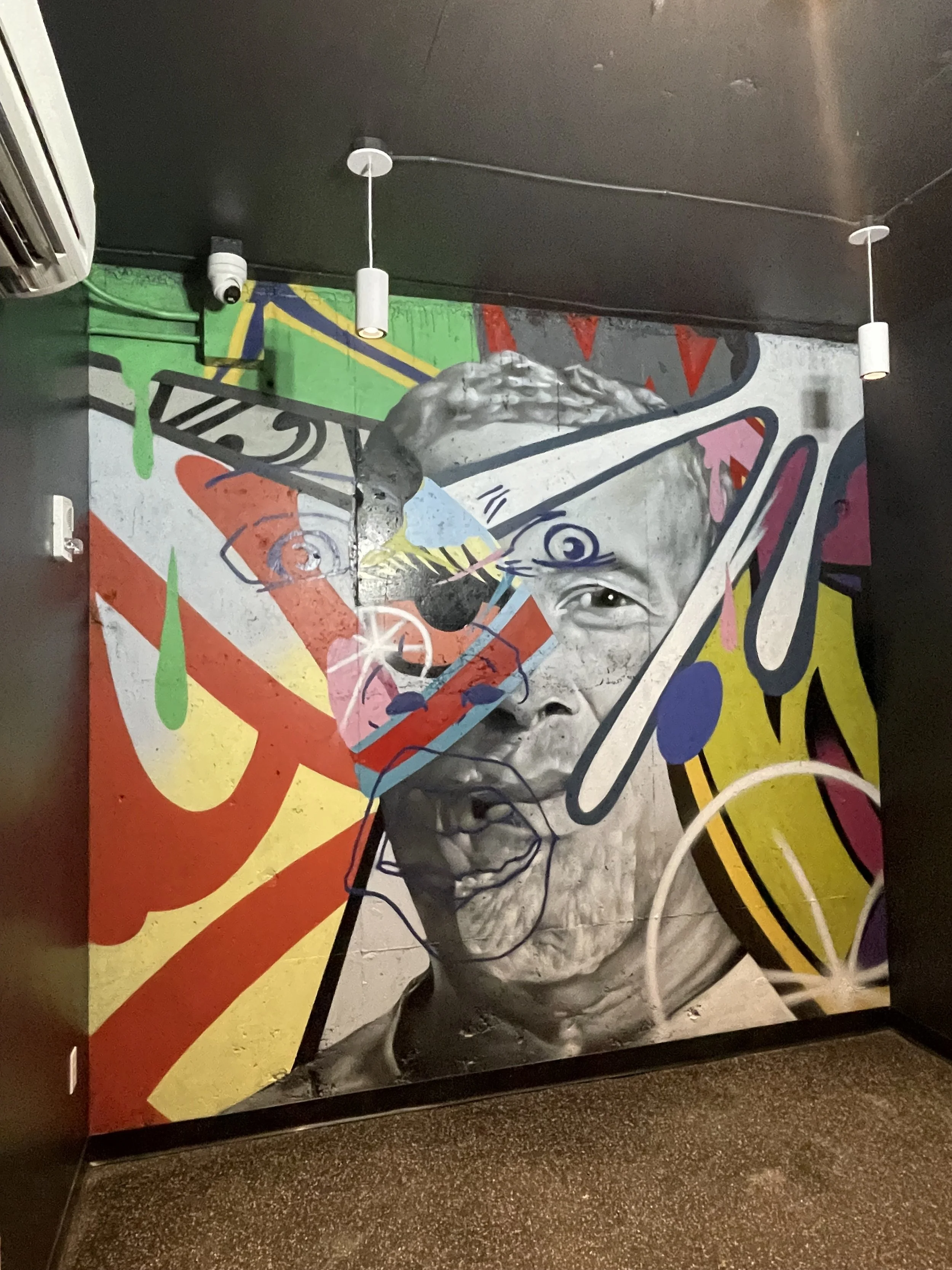 Amenities mural with Trackside Studios