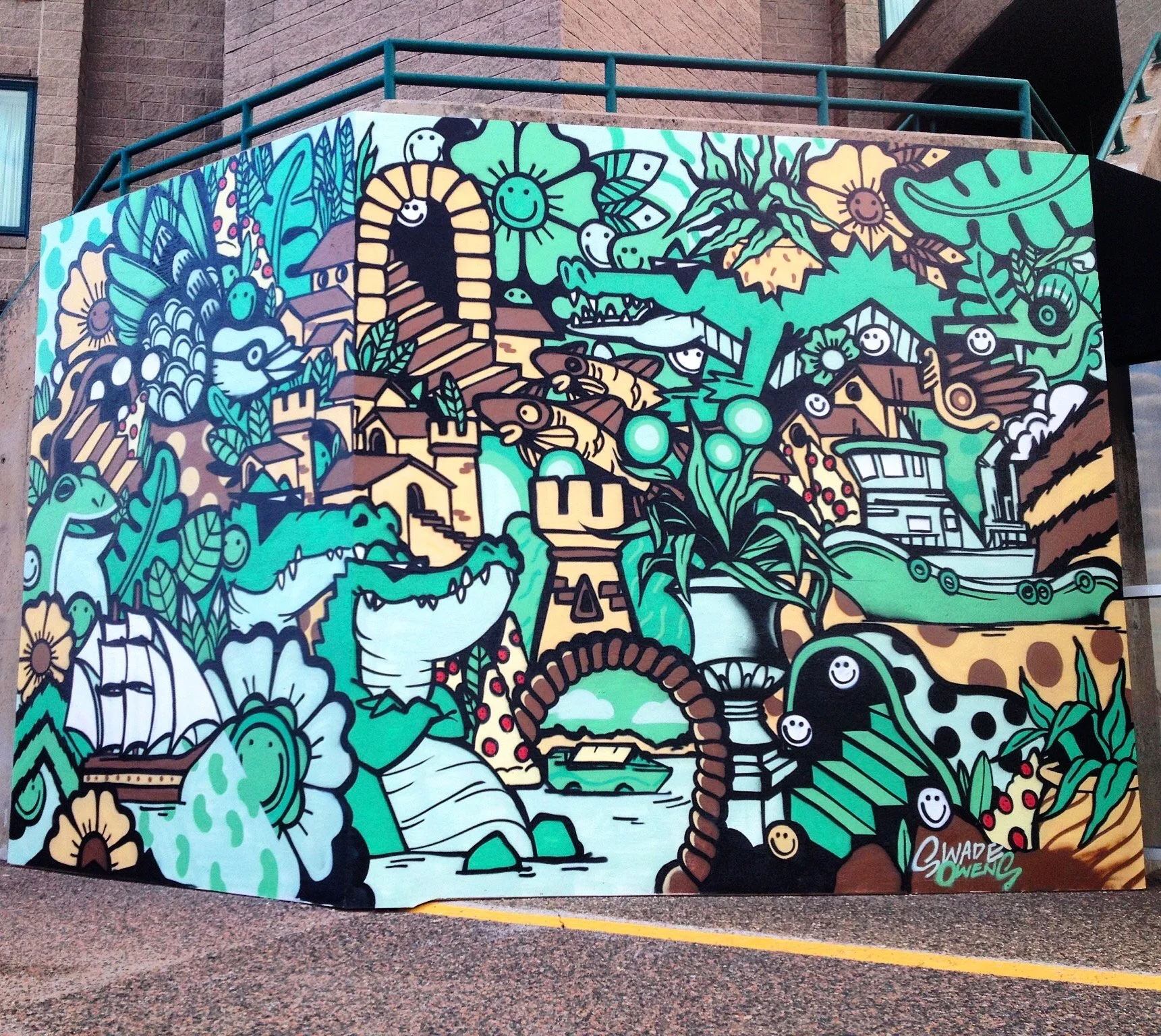 Mariott Waterfront murals