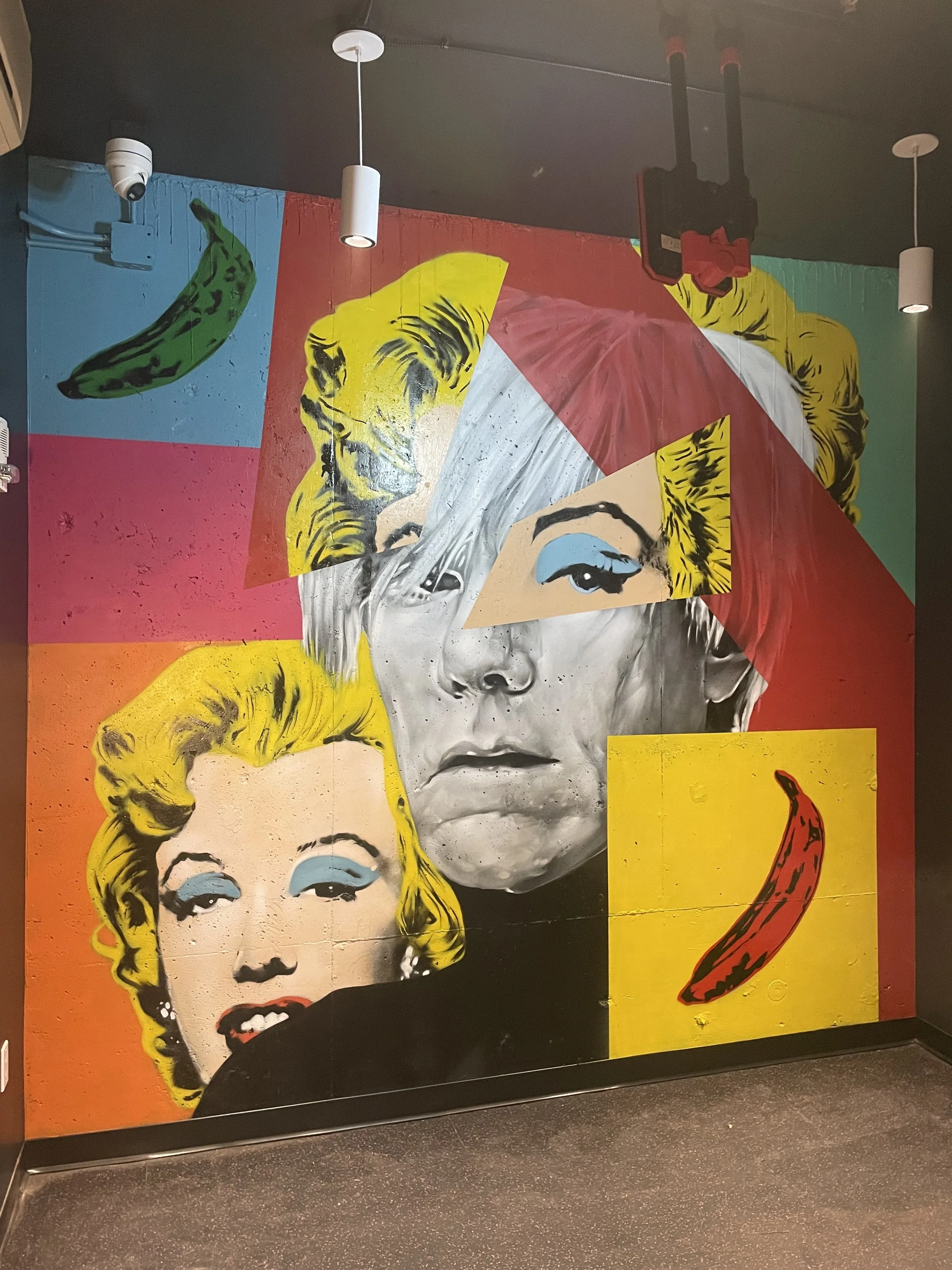 Amenities mural with Trackside Studios