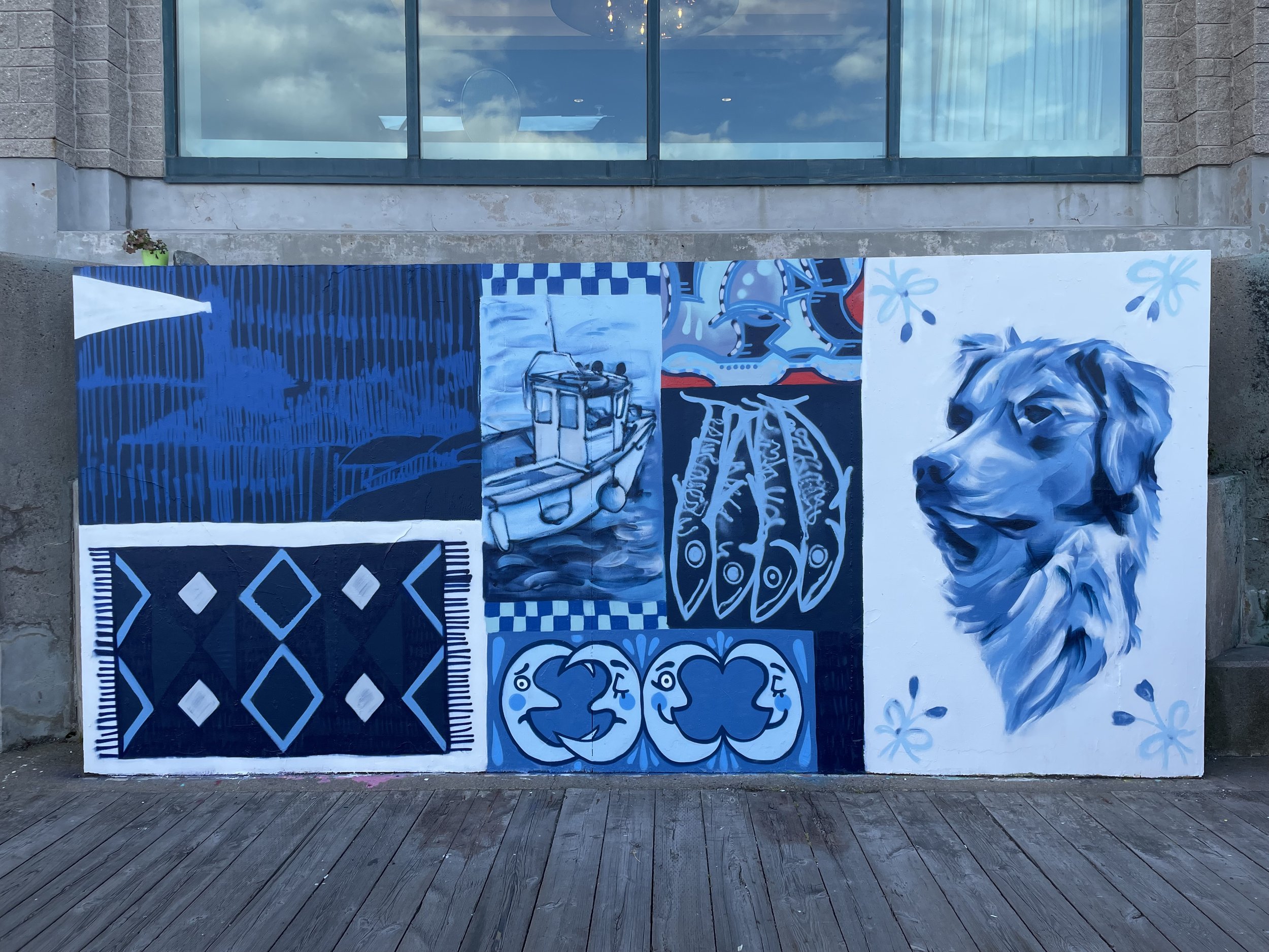 Marriott Waterfront Murals