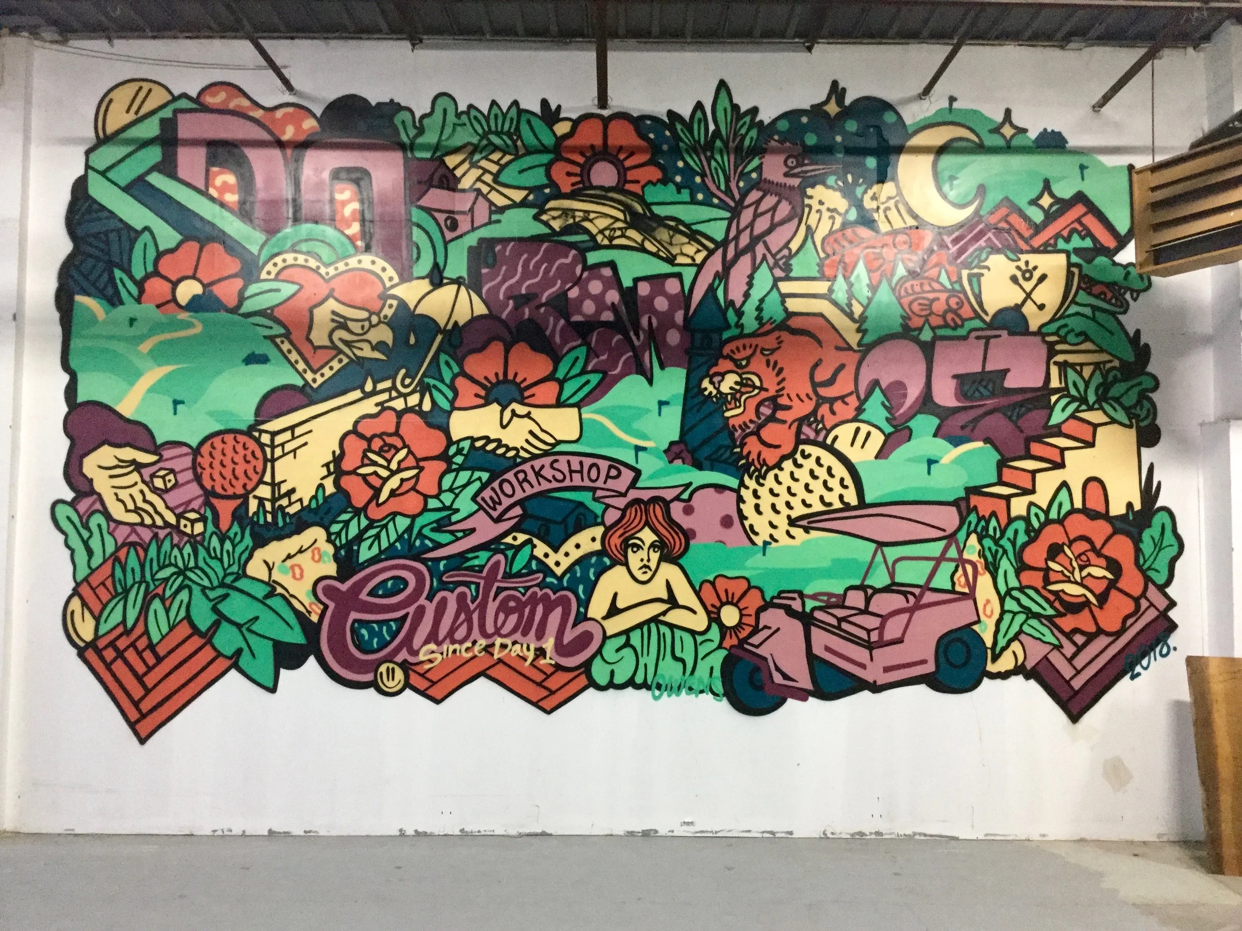 Dormie Workshop mural