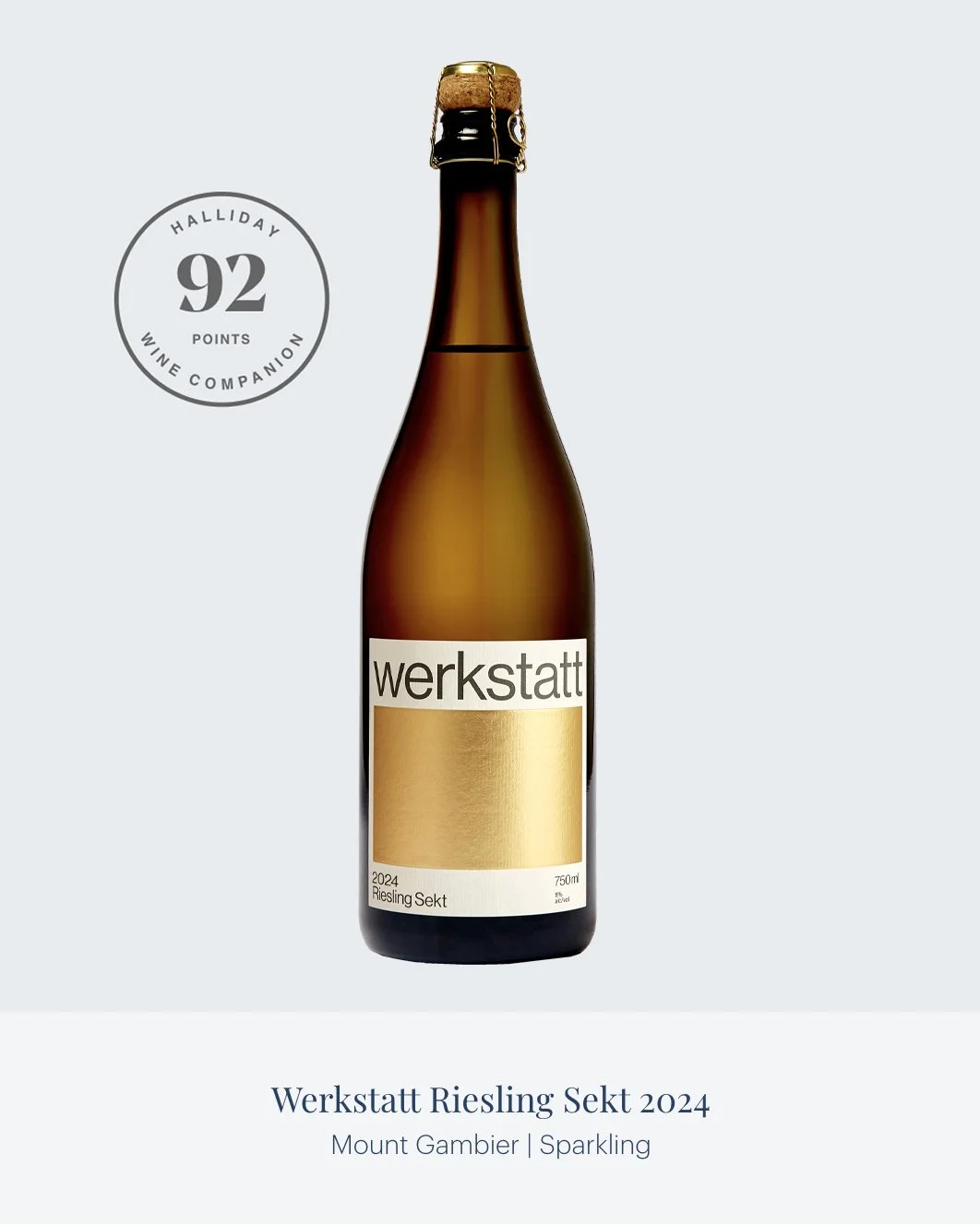 2024 Riesling Sekt, Werkstatt Wine, 92 Points, Halliday, roast pine nuts and lemongrass syrup. A foamy bead and bracing acidity. invigorating a wine to snap you into action. Some sea foam and raw cashew creaminess.