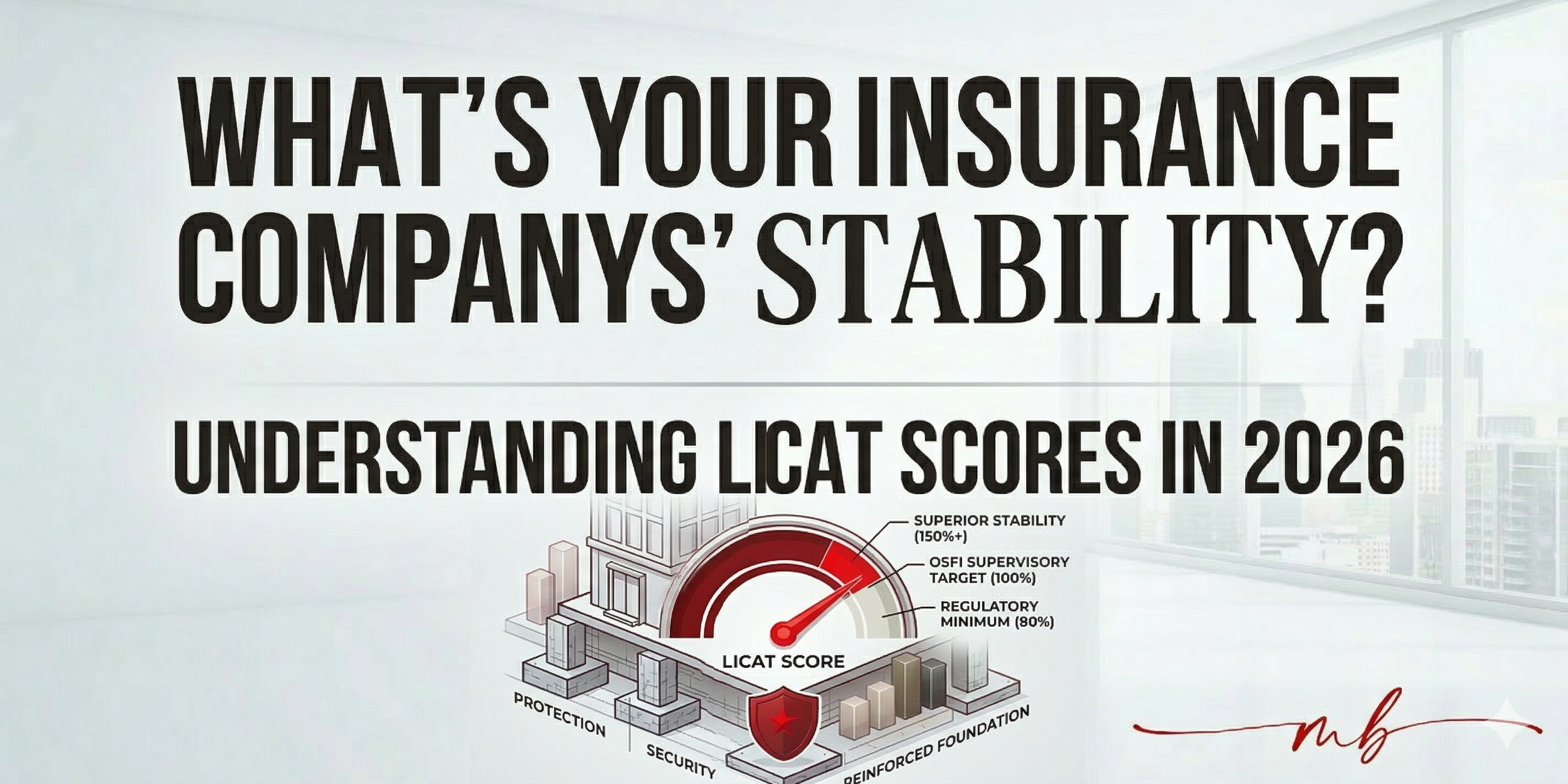 Bar chart comparing 2026 LICAT Total Ratios of Canadian insurers, showing Serenia Life at 177% and Equitable Life at 159%.