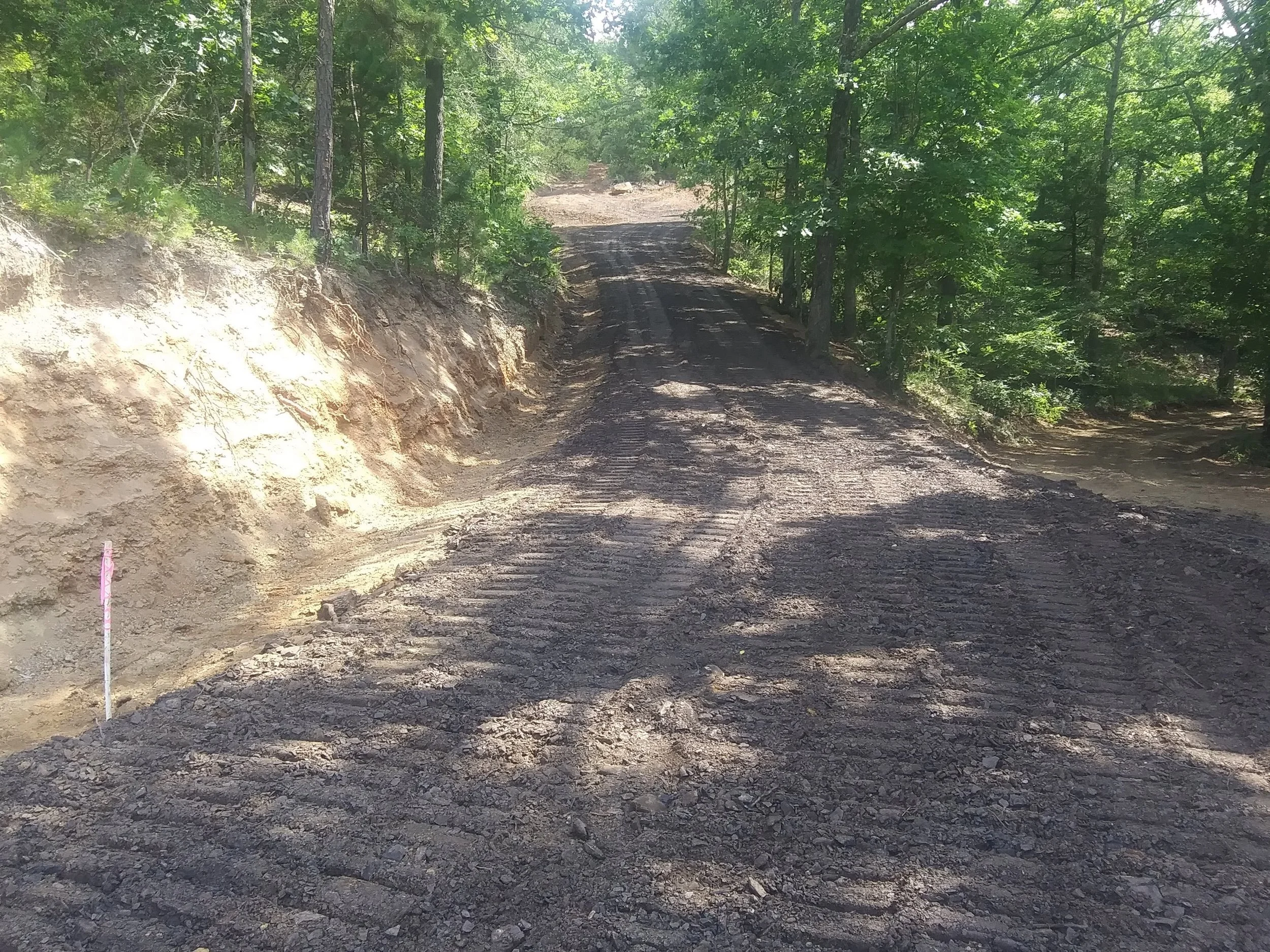Bottom Down Mountain Driveway Finish