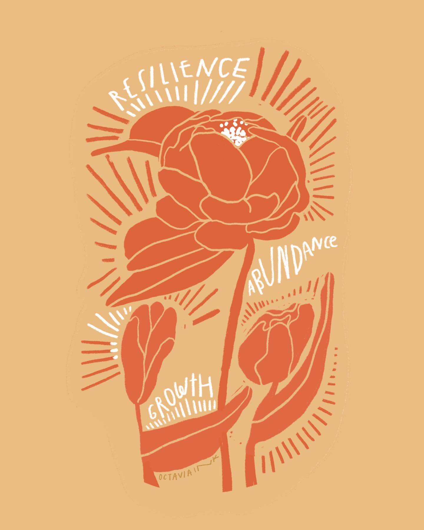 resilience &bull; abundance &bull; growth

.
.
.
get this sticker via patre0n! 
link in bio 💛

.
.

#procreate #procreateart #artistsoninstagram #illustration #illus #blackillustrators #blackart #womenwhodraw #blackgirlsillustrate