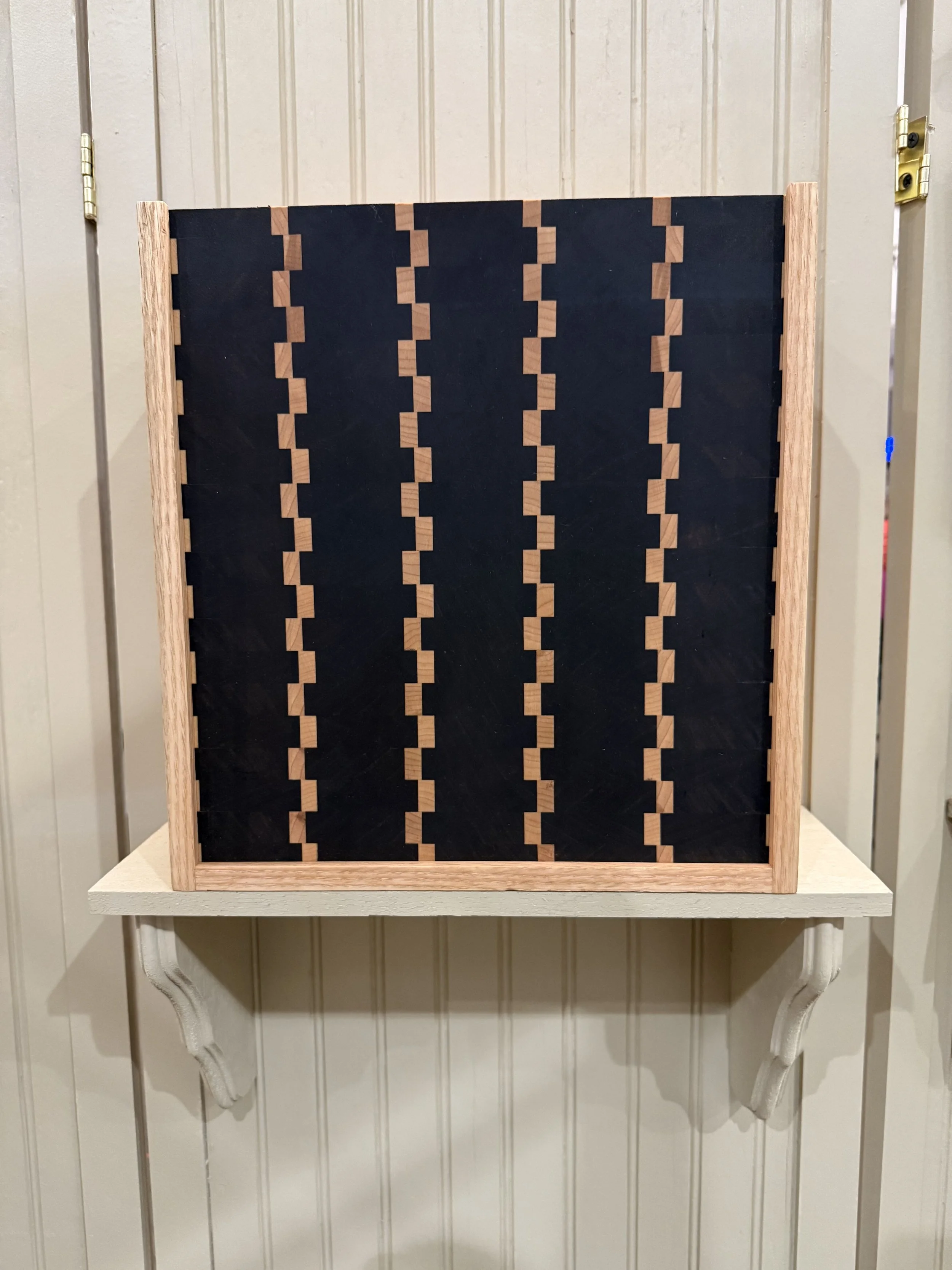 Walnut and Maple Staggered Bread Box