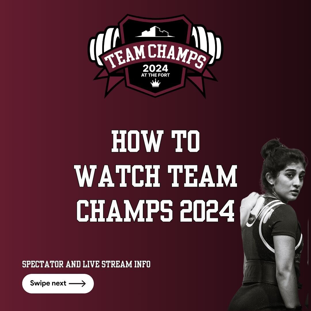 One day out!!!!!

The number 1 way to watch Team Champs in person!! Nothing beats being part of the energy and atmosphere of such a huge comp. 

Being a spectator is the best way to support the lifters and teams, and also us and our work. Spectator f