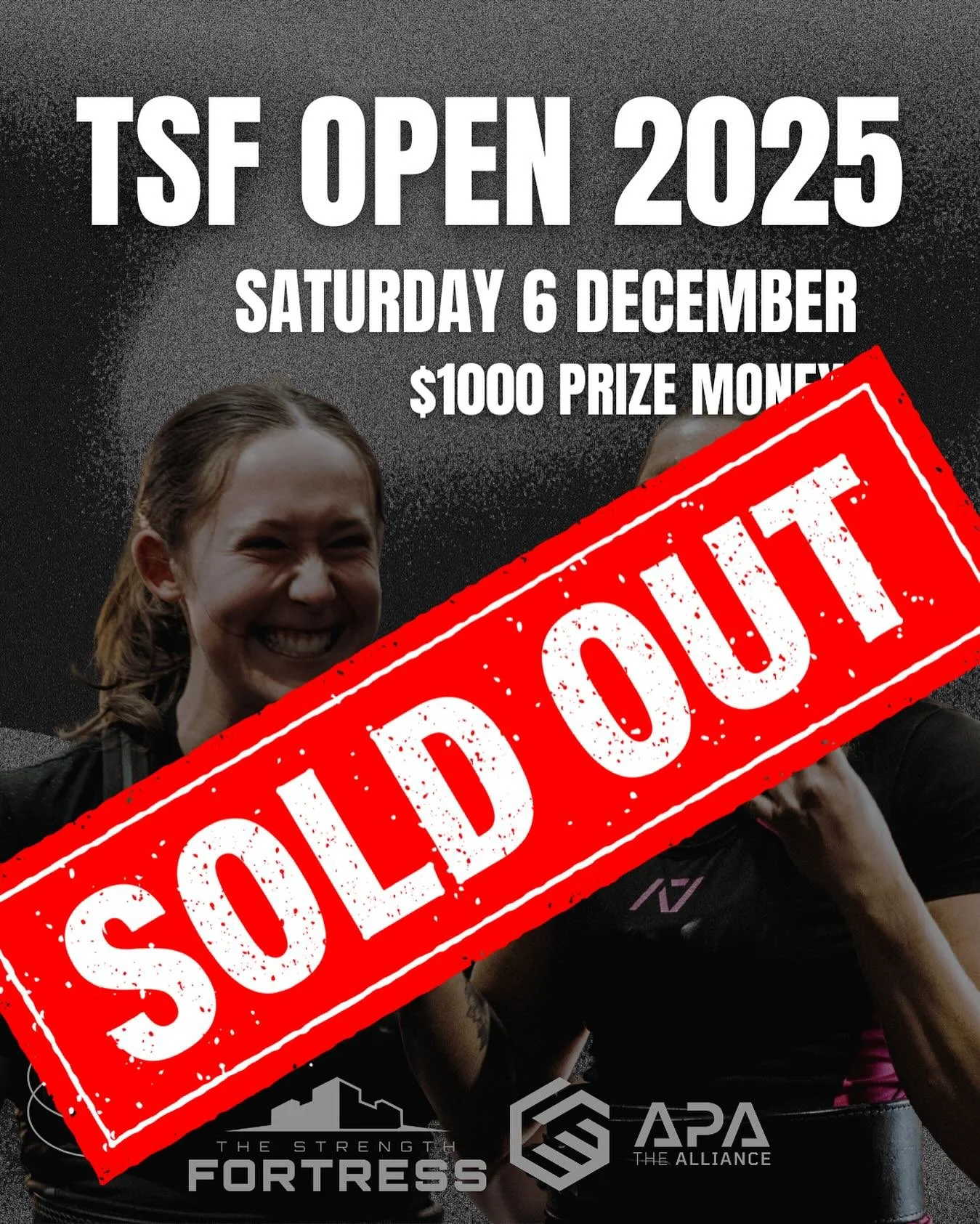 π TSF Open 2025 SOLD OUT π 
All 60 spots have been taken for our end of year comp on December 6th! 
If you’ve missed out, do not despair! Add yourself to the waitlist via the link in our bio! If you’re quick, it’s quite likely y
