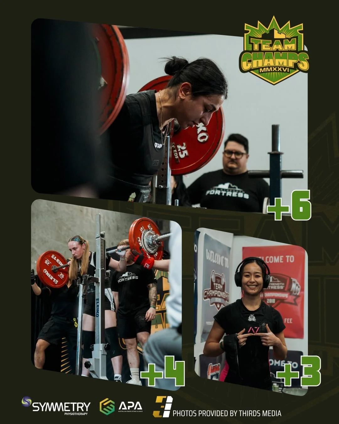 SESSION 2 results in ✅ 

The 63kgs saw Constance Pandousis of Groove Lifting Club be the first athlete in TC history to take gold in 3 consecutive editions with 400kg! Followed closely by Stoic&rsquo;s India Stewart on 395kg and Samantha Huang of Dar