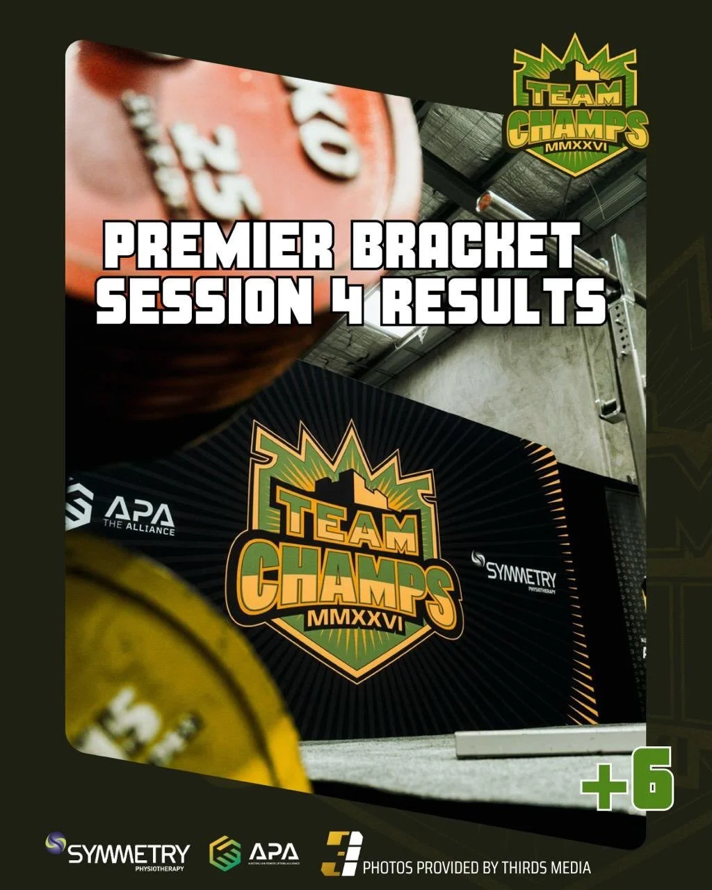 SESSION 4
First session of our Premier Bracket

Jess Arambe wins the 47kg on her own with 320kg scoring 6 points for MULC

The 52kgs were taken out by Mischa Monteiro of MULC with 385kg, surviving a Hail Mary effort from Annabelle D Cruz of ESS .

Th