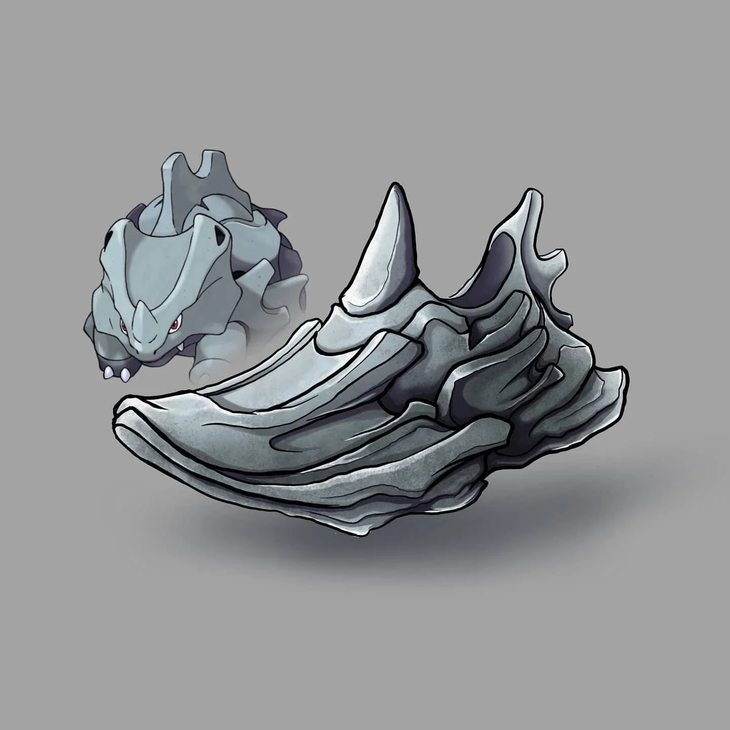 111/151: Rhyhorn. Another style switch-up to try and speed up my renders. Pretty happy how this one turned out.

#rhyhorn #pokemon #footweardesign #callingallcreators #lacelessdesign #conceptkicks #ckinspiration #instakicks #sneaker #footwear #design
