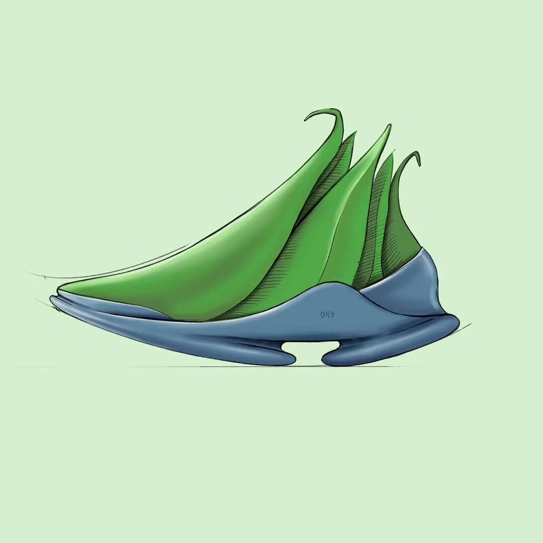 043/151: Oddish. Probably the most fun I've had so far designing a sneaker. Simple, fun, and a little odd.

#pokemon #oddish #footweardesign #callingallcreators #lacelessdesign #conceptkicks #instakicks #sneaker #design #fashion #procreate #sneakerde