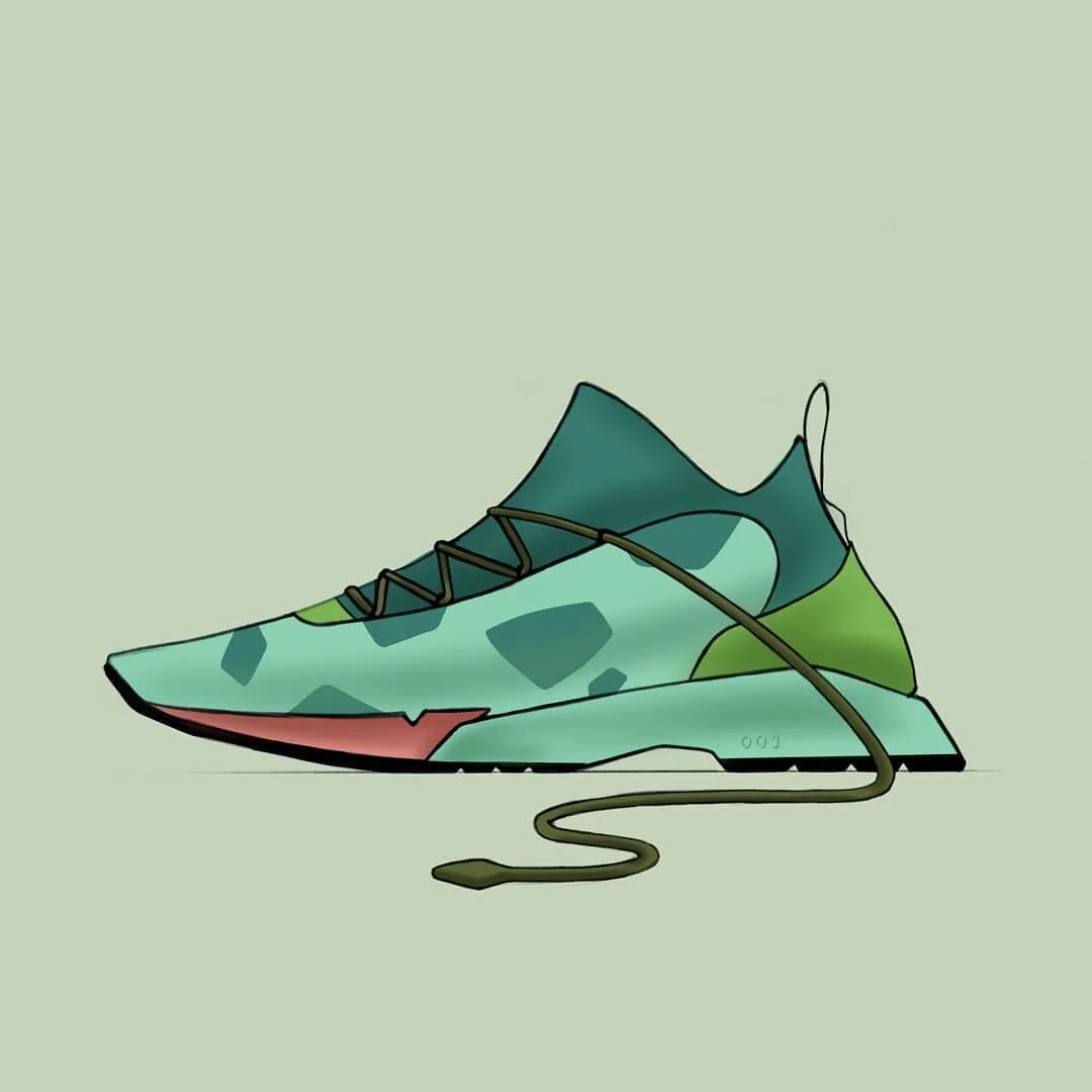 A personal project exploring the world of Pokemon through my interest in sneakers. I'm using this as an opportunity to practice and further my sketching and rendering skills. With the release of Detective Pikachu, here is #1 of the original 151. Let'