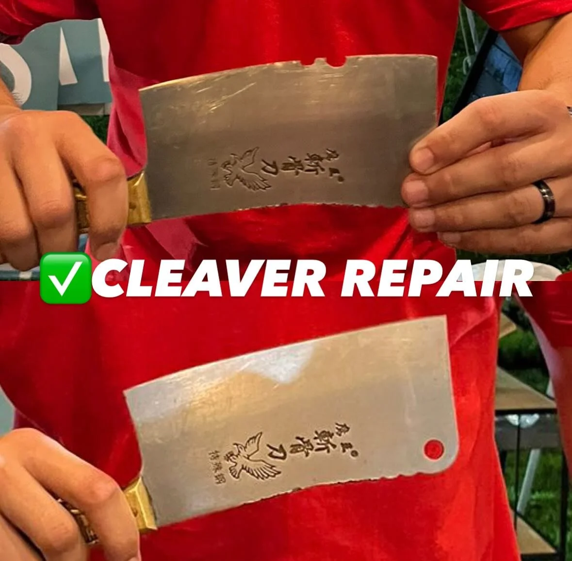 DOFI REPAIR FOR YOUR KNIFE! #SHINARP #KNIFESHARPENING #GUAM #TENDANINDA