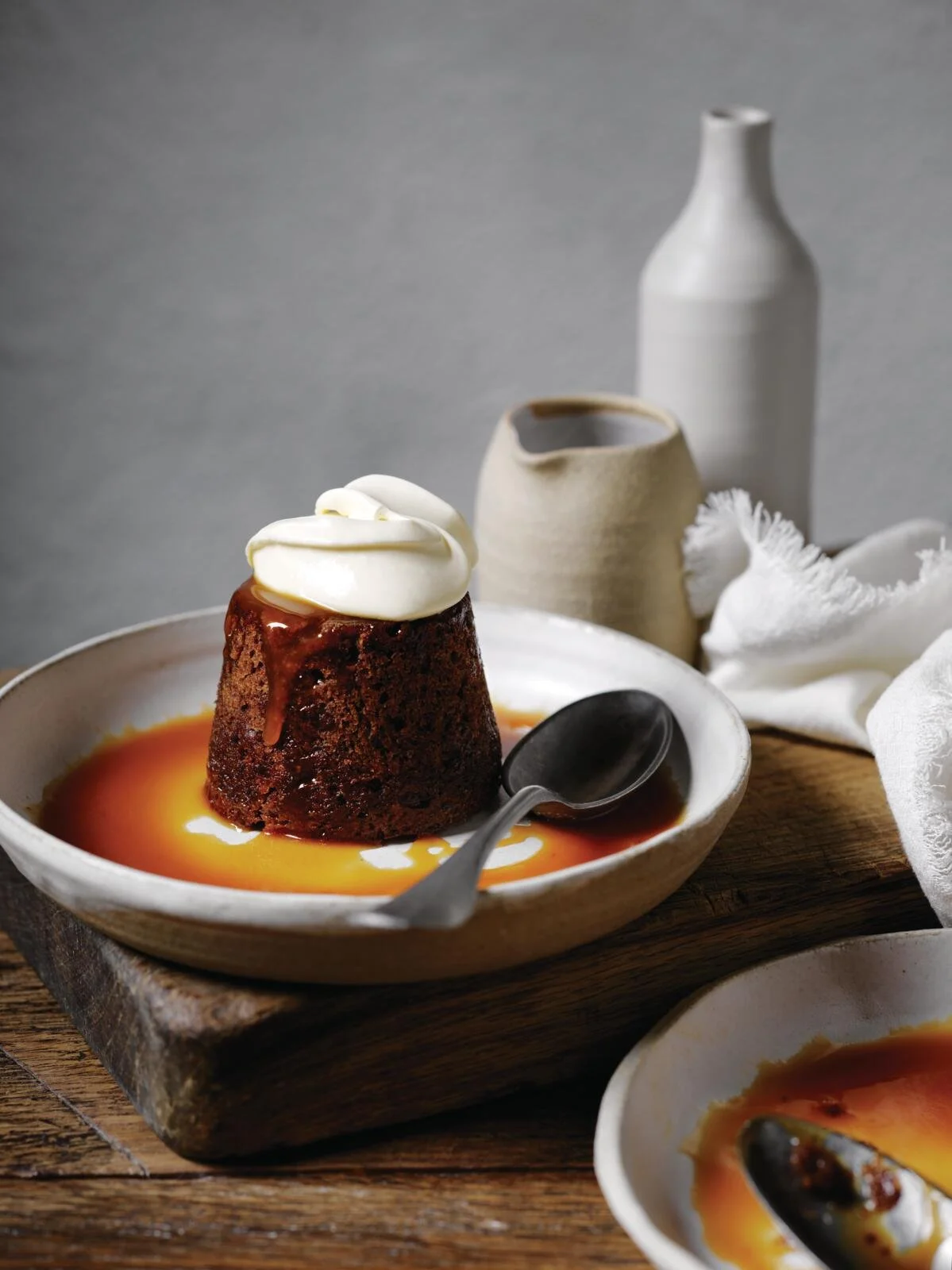 Sticky toffee puddings with burnt orange caramel sauce.jpg