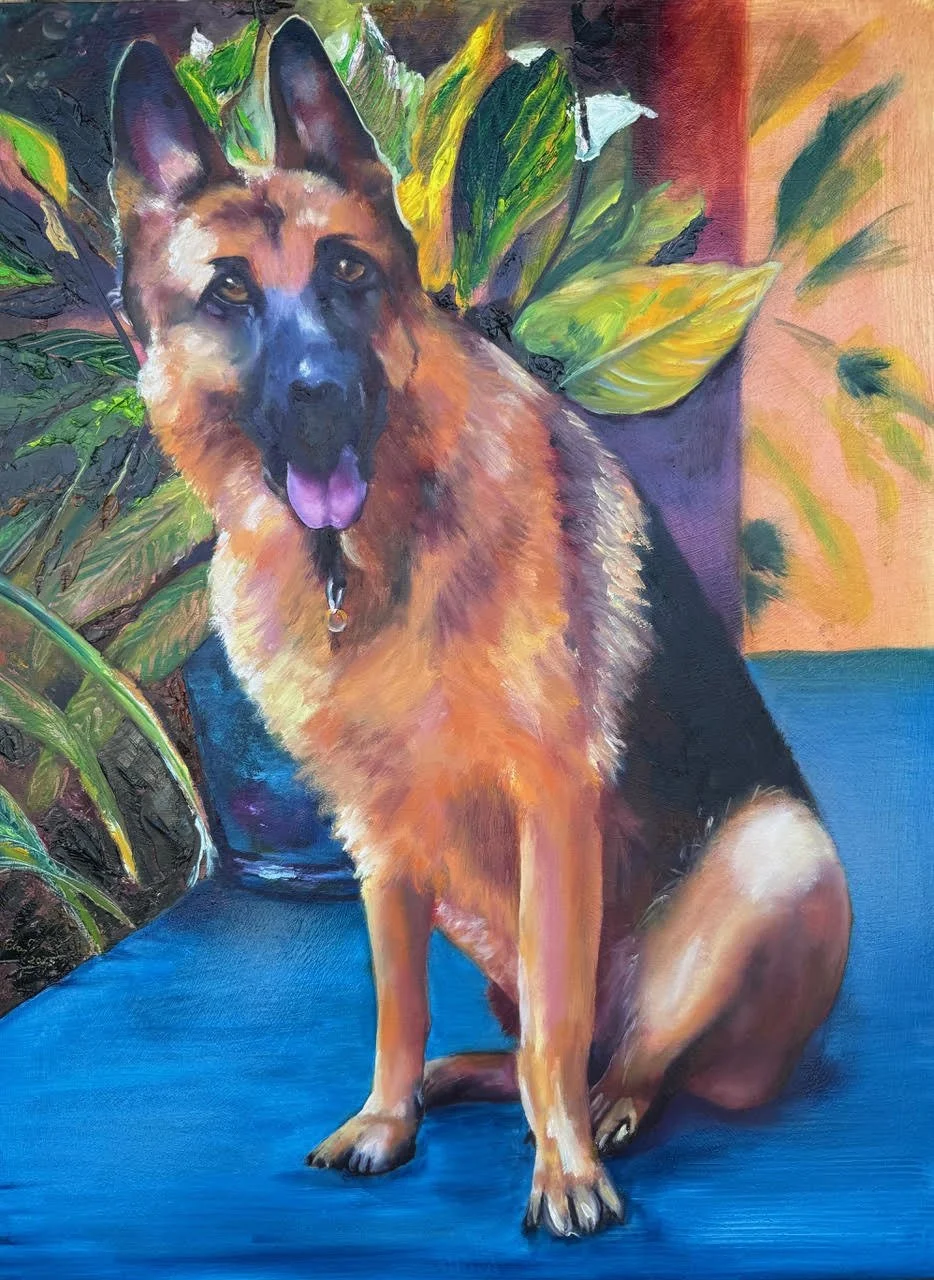 GShep : Oil on Canvas ~ 51 x 40 cm