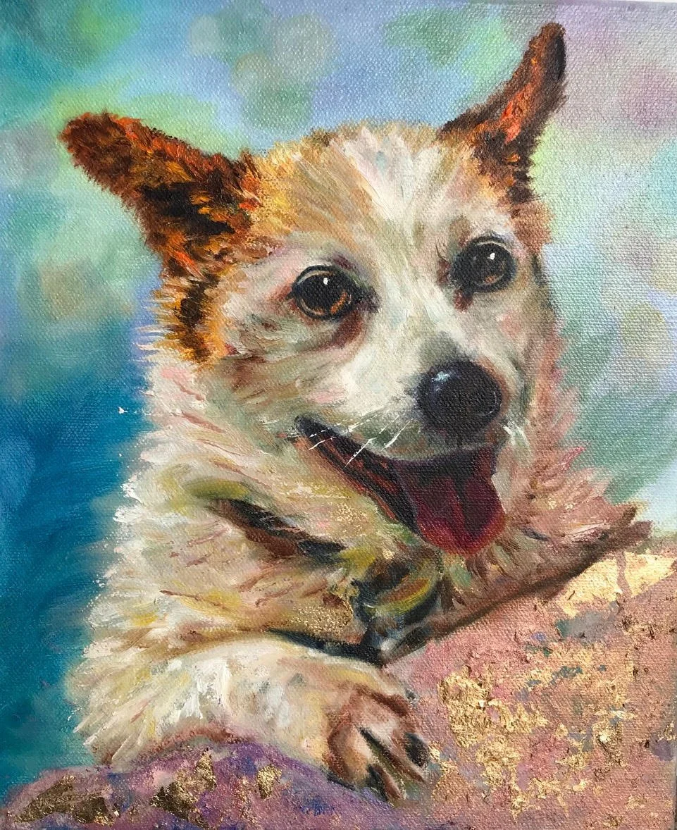 Poppy - Oil on Canvas ~ 30.5 x 30.5 cm