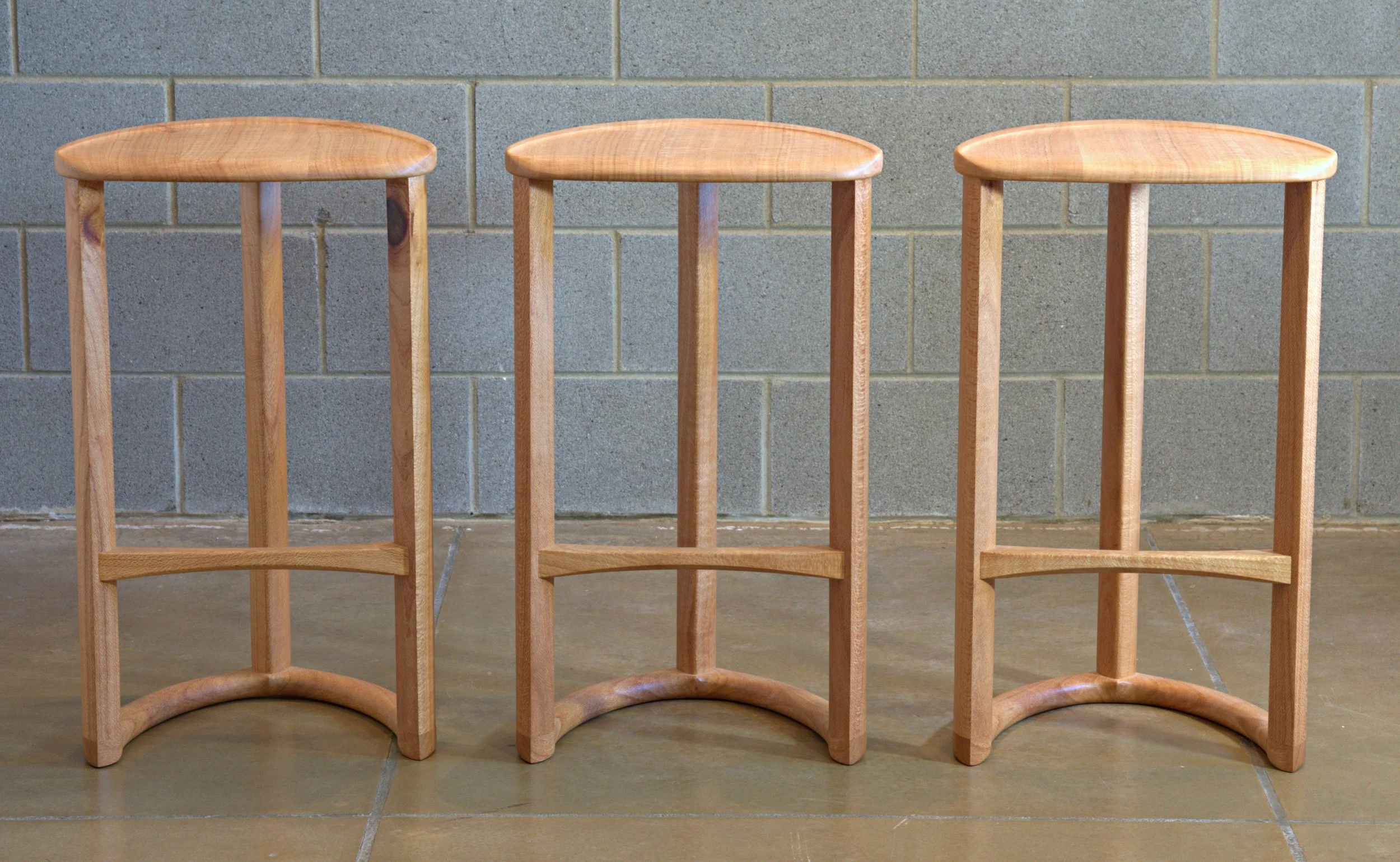 3 silky oak stools front view 2.jpg