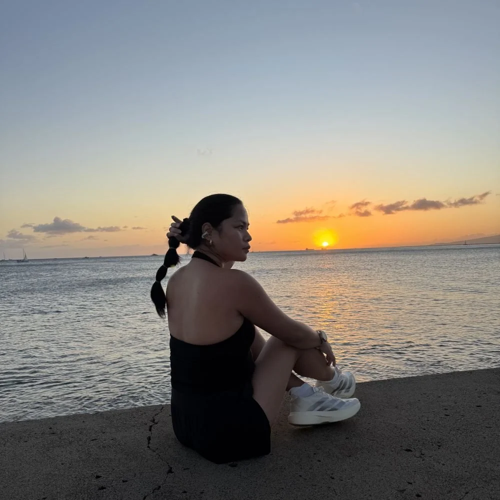 Honolulu Sunset after run Photo