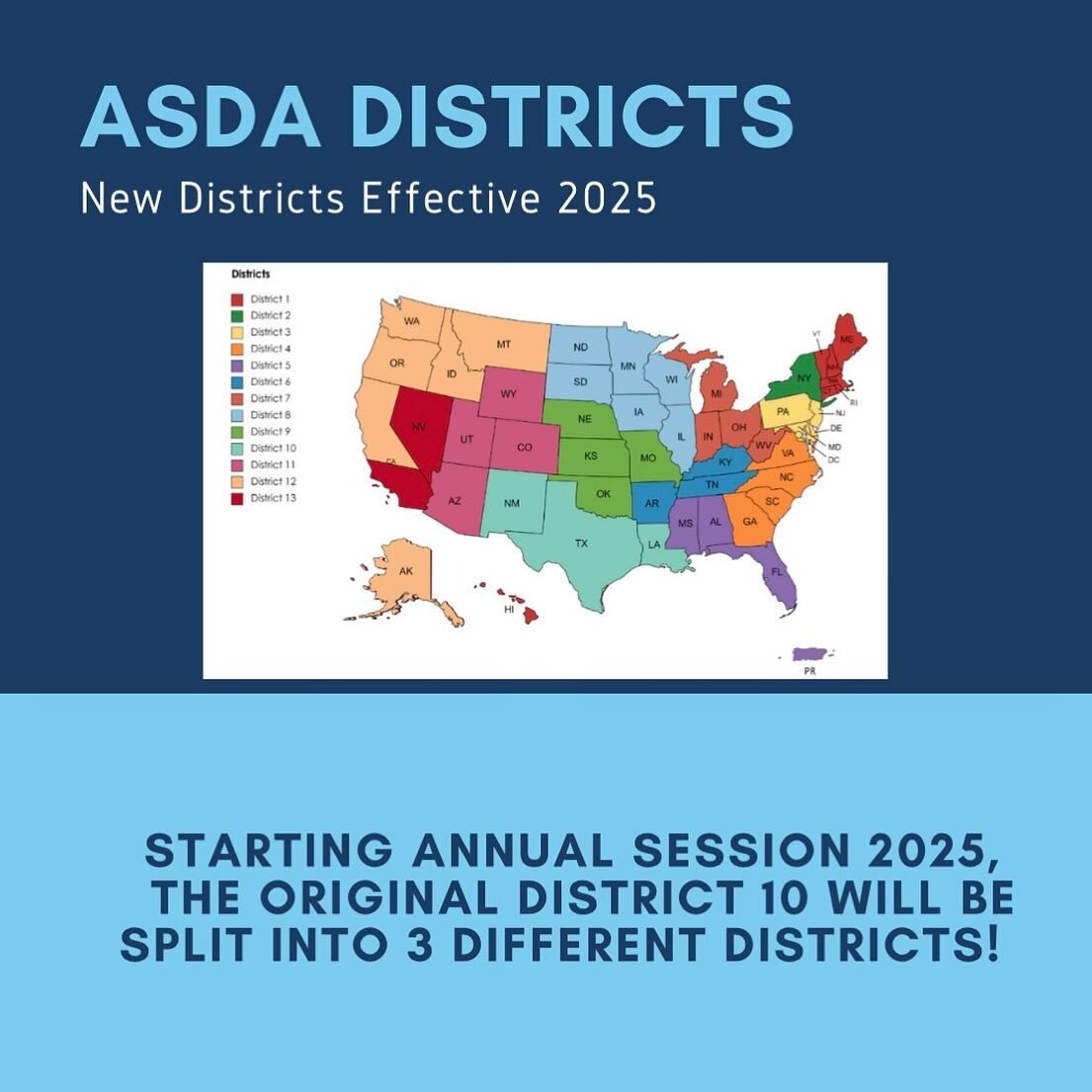 At the 2024 Annual Session, the redistricting plan was presented. Check out how the original District 10 will be split in 2025! 

#dentalstudents #asda #dentists #futuredentists #roseman #utah #dentalschool #teeth #dentistry #district10 #district11