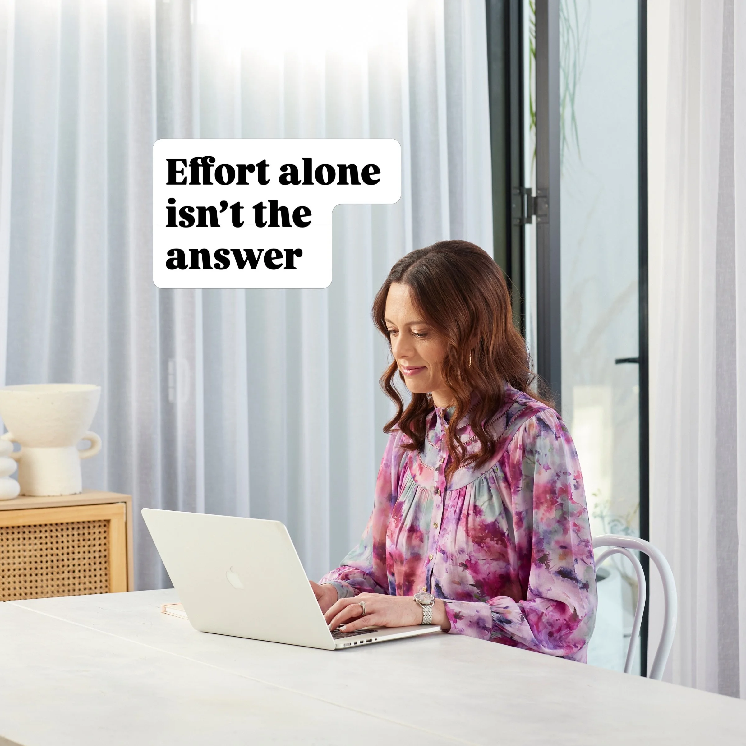 Effort alone is not the answer to creating the change you&rsquo;re looking for. 
&nbsp;&nbsp;
When doing more, refining more, trying harder and doing all the things doesn&rsquo;t&nbsp;create the clarity, progress,&nbsp;and impact&nbsp;you&rsquo;re&nb