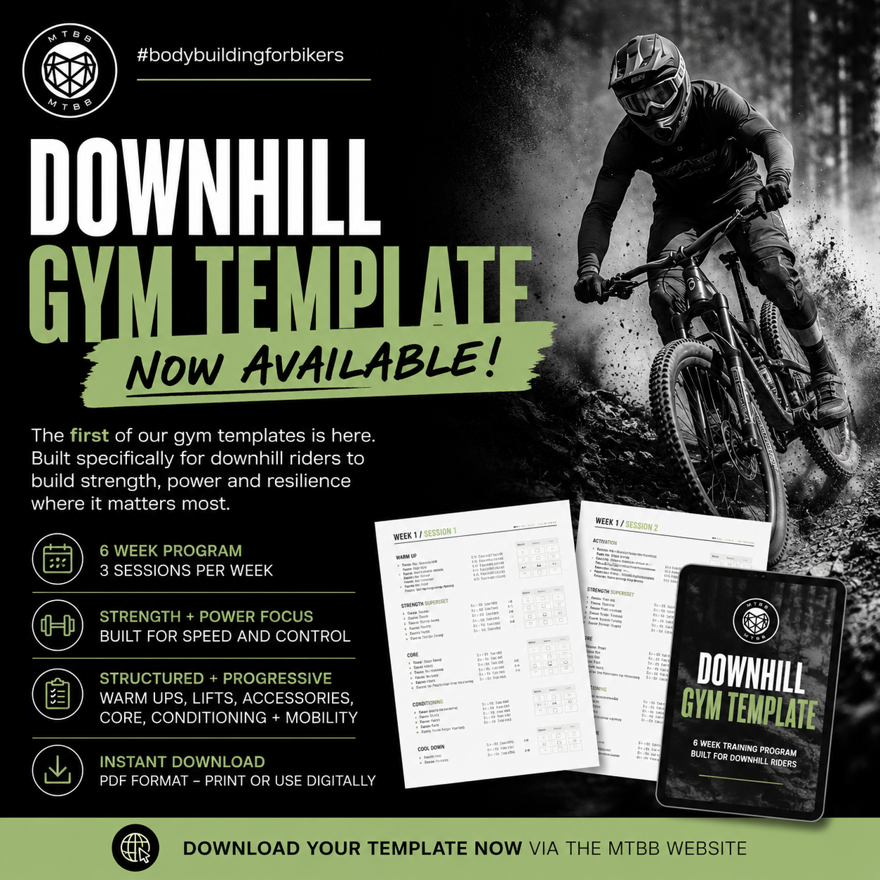 Downhill 6 Week Strength & Conditioning Program