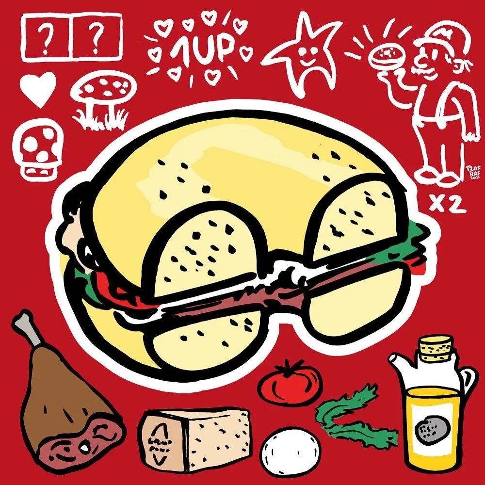 Le bagel « Super Mario » est de retour ♥️ Jambon de Parme, mozzarella di bufala, tomates cerises, roquette, grana padano, huile de truffe 🥯🥯🥯 #threekids #threekidsbagel #supermario #bagelsandwich #bagelgeneve #foodgene