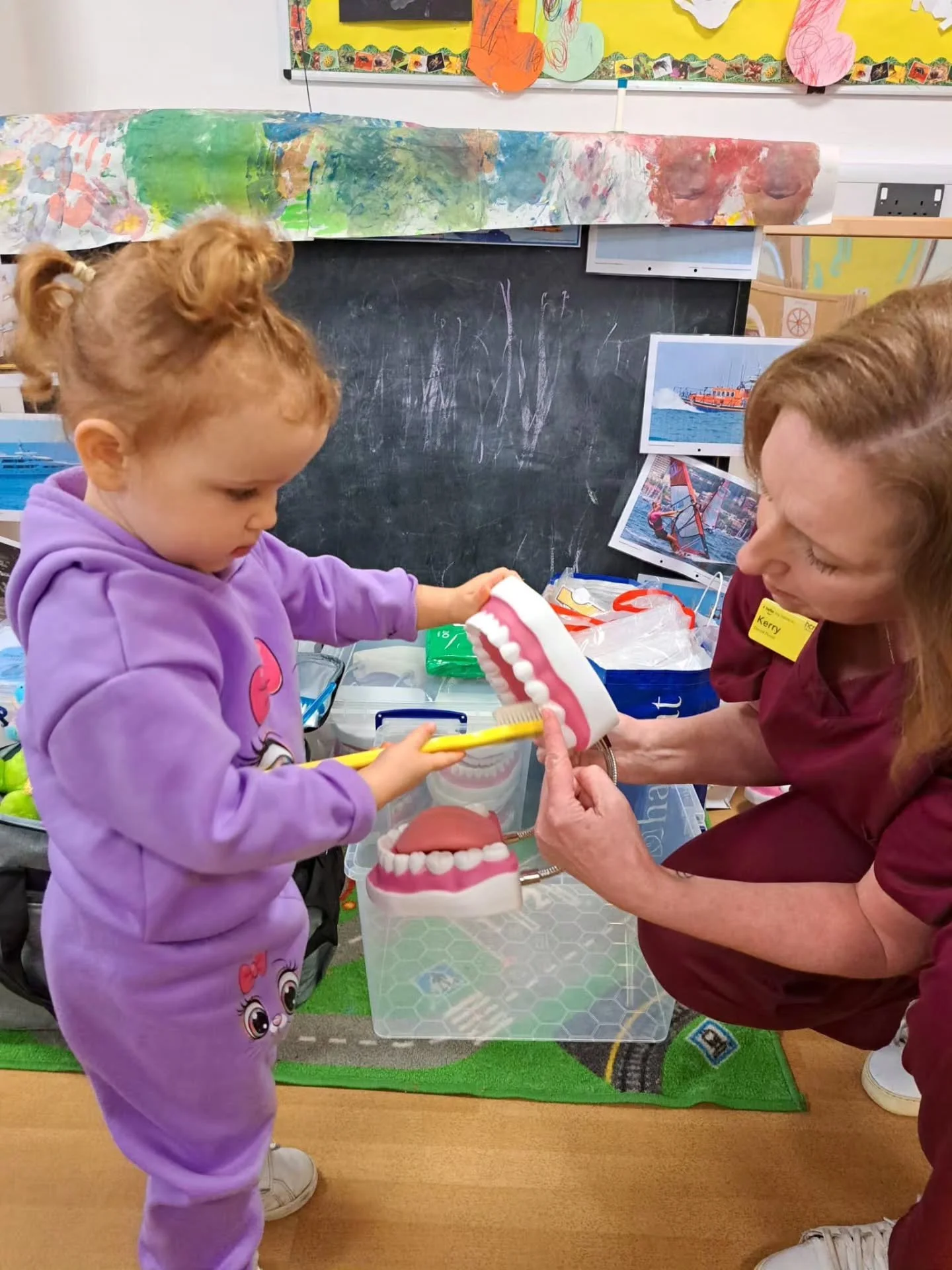 Brushing up on healthy habits at Oasis Nursery 🦷🪥 Our children had a brilliant time welcoming dental nurses into the nursery to learn all about keeping their teeth clean and healthy. Through fun, hands-on activities, the children explored toothbrus
