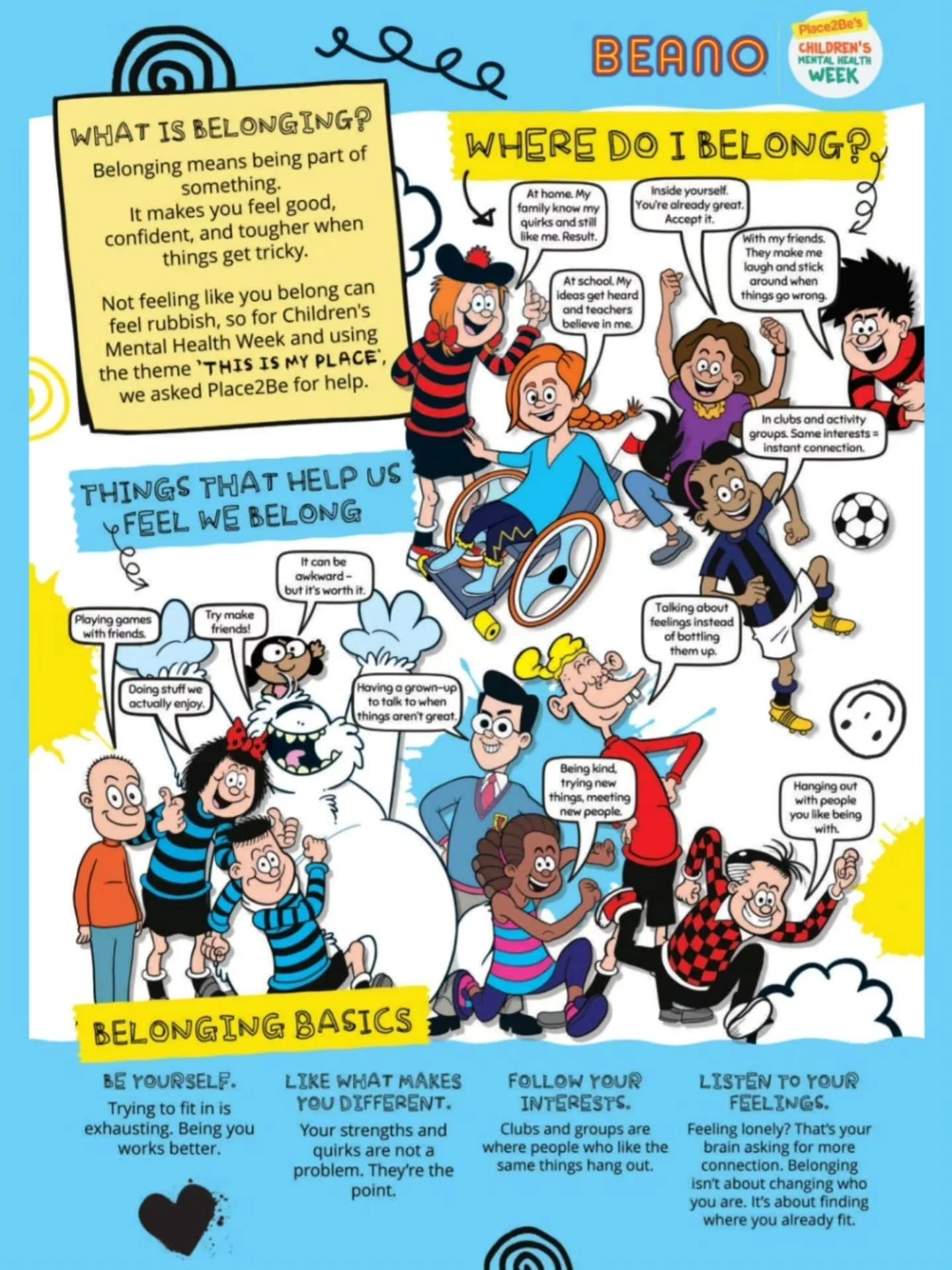 It's Children's Mental Health Week and this year&rsquo;s theme is &ldquo;This Is My Place.&rdquo; 💚

We know that our sense of belonging, in our friendships, in school, at home and in our communities, plays a vital role in our mental health and well