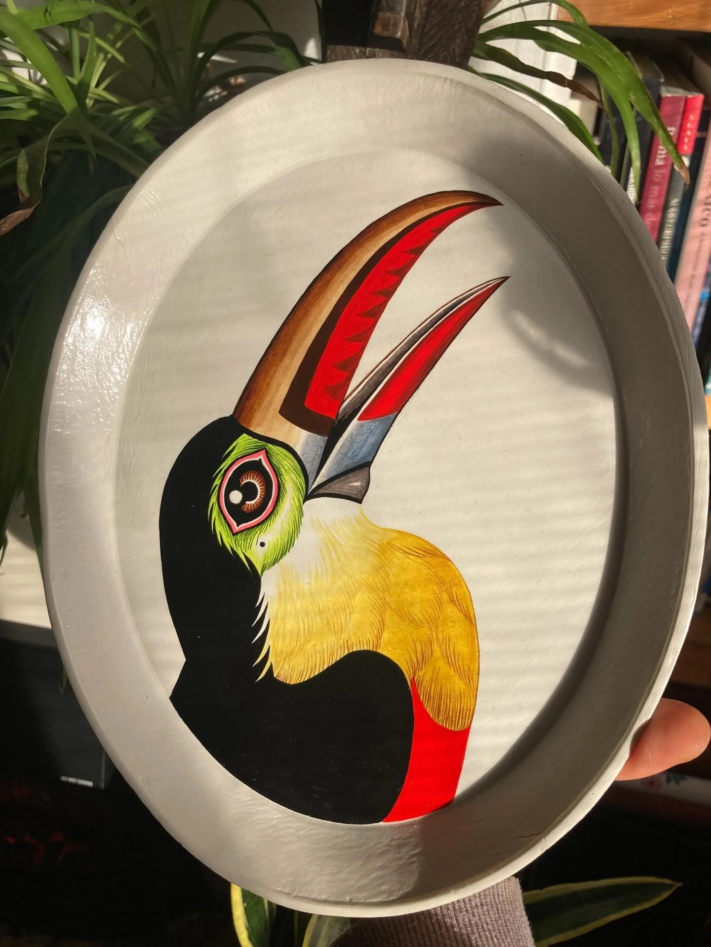 Some bits I&rsquo;ll have for sale this coming Sunday 7th at our Christmas Craft Market @magic.tattooing! ✨ Tiles, broches, plates, small originals and more 🌈
There will be handmade goods from  the Magic team &amp; co,  drinks and tasty treats from 