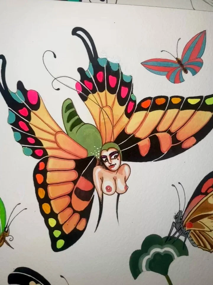 Butterflies round two done!🦋🌈

In time for @mondialdutatouage in Paris next Friday to Sunday 🙌🏻 Plus qu&rsquo;une semaine !
Je serai disponible sans rendez-vous tout le week-end, alors n&rsquo;h&eacute;sitez pas &agrave; passer au stand pour disc