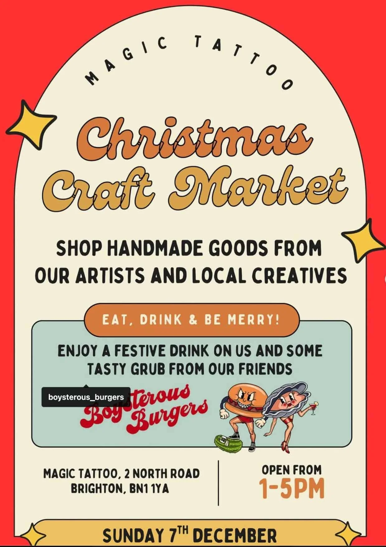 CHRISTMAS CRAFT MARKET AT MAGIC TATTOO