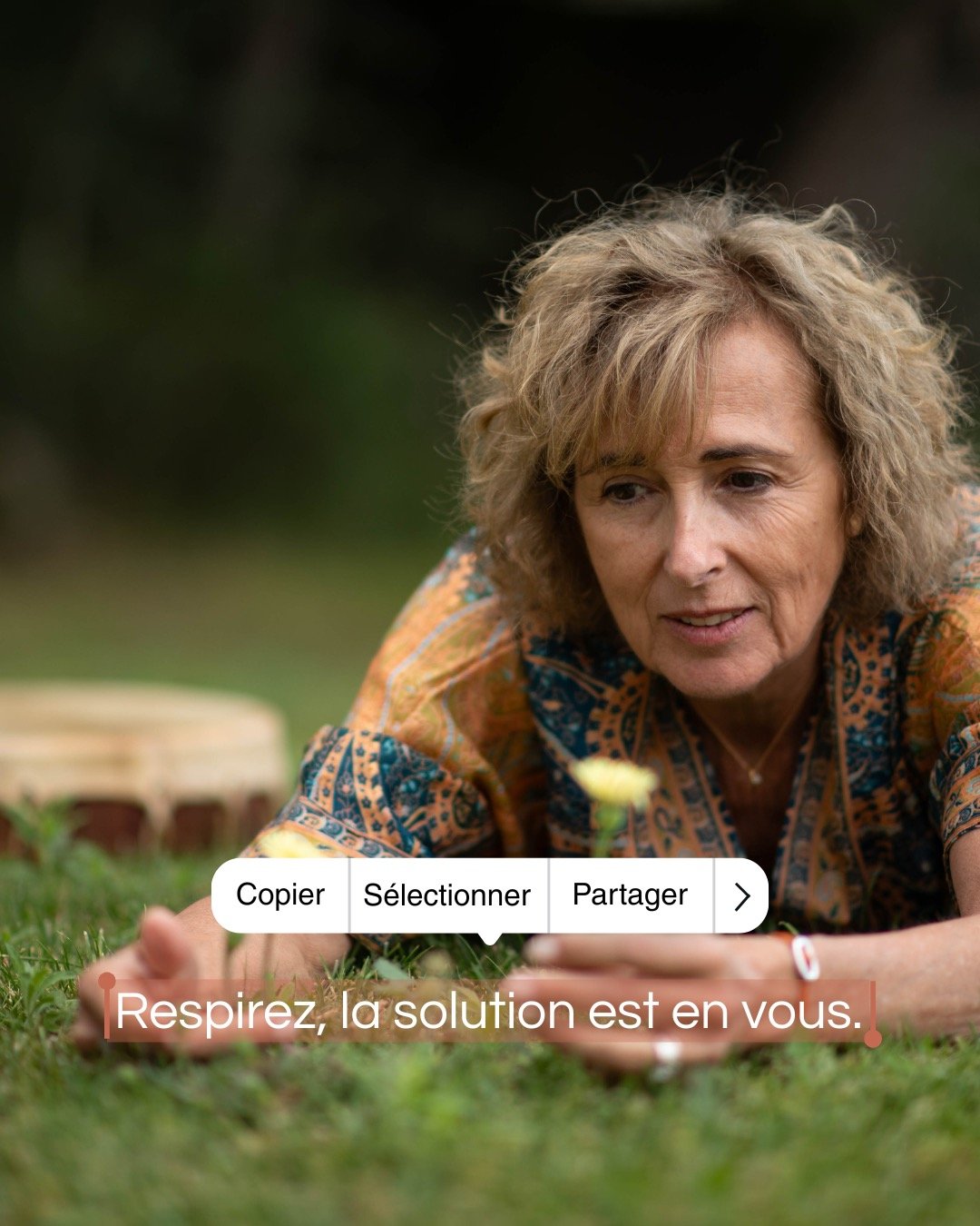 &laquo; Respire, la solution est en vous. &raquo;

Cette phrase m'accompagne depuis longtemps.

Et plus les ann&eacute;es passent, plus je la trouve juste.

Nous avons souvent le r&eacute;flexe de chercher des r&eacute;ponses &agrave; l'ext&eacute;ri