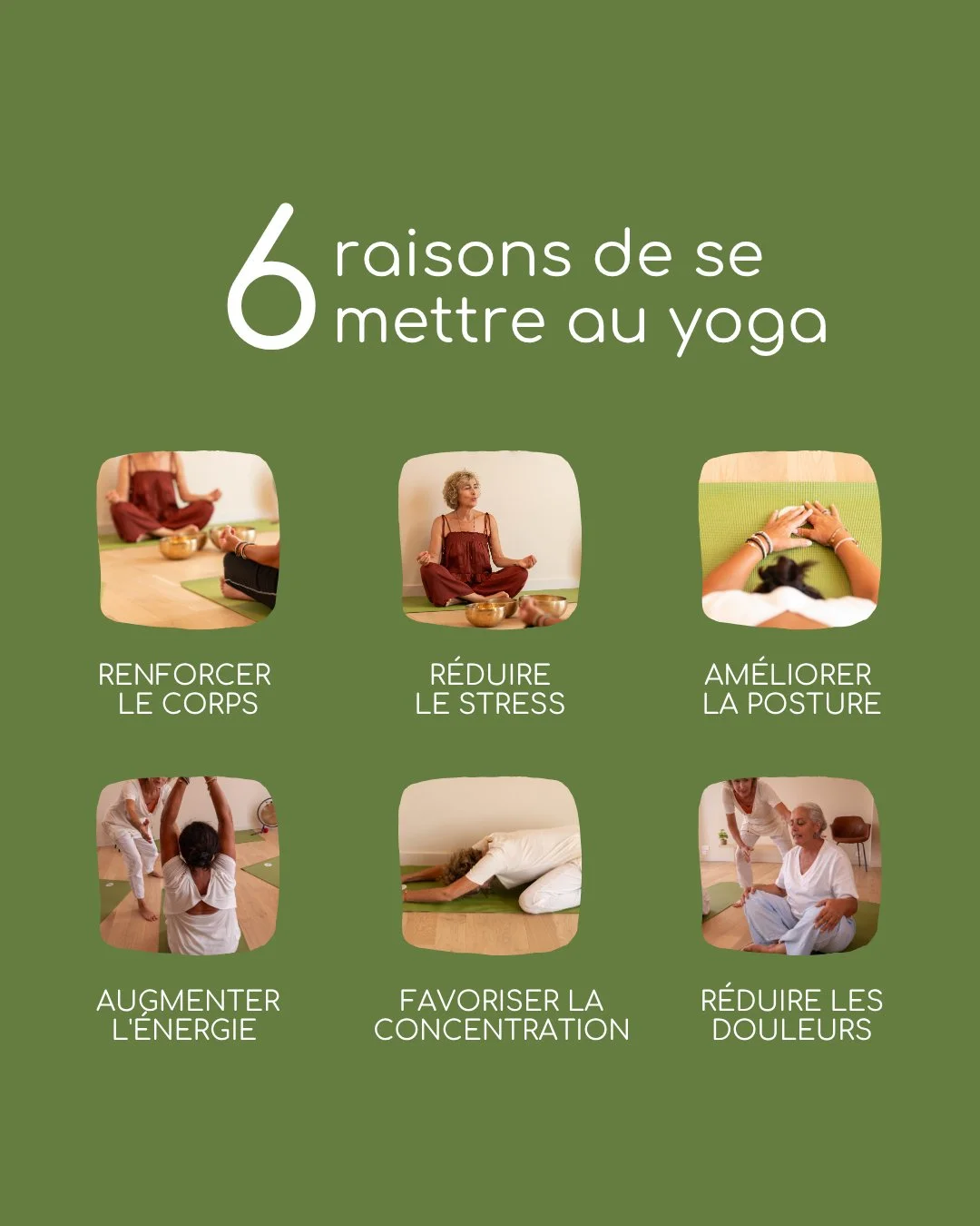 6 RAISONS DE SE METTRE AU YOGA

Et si vous n&rsquo;aviez pas besoin d&rsquo;&ecirc;tre souple pour vous mettre au yoga ?
On pense parfois que le yoga est r&eacute;serv&eacute; &agrave; celles et ceux qui savent d&eacute;j&agrave; toucher leurs pieds 